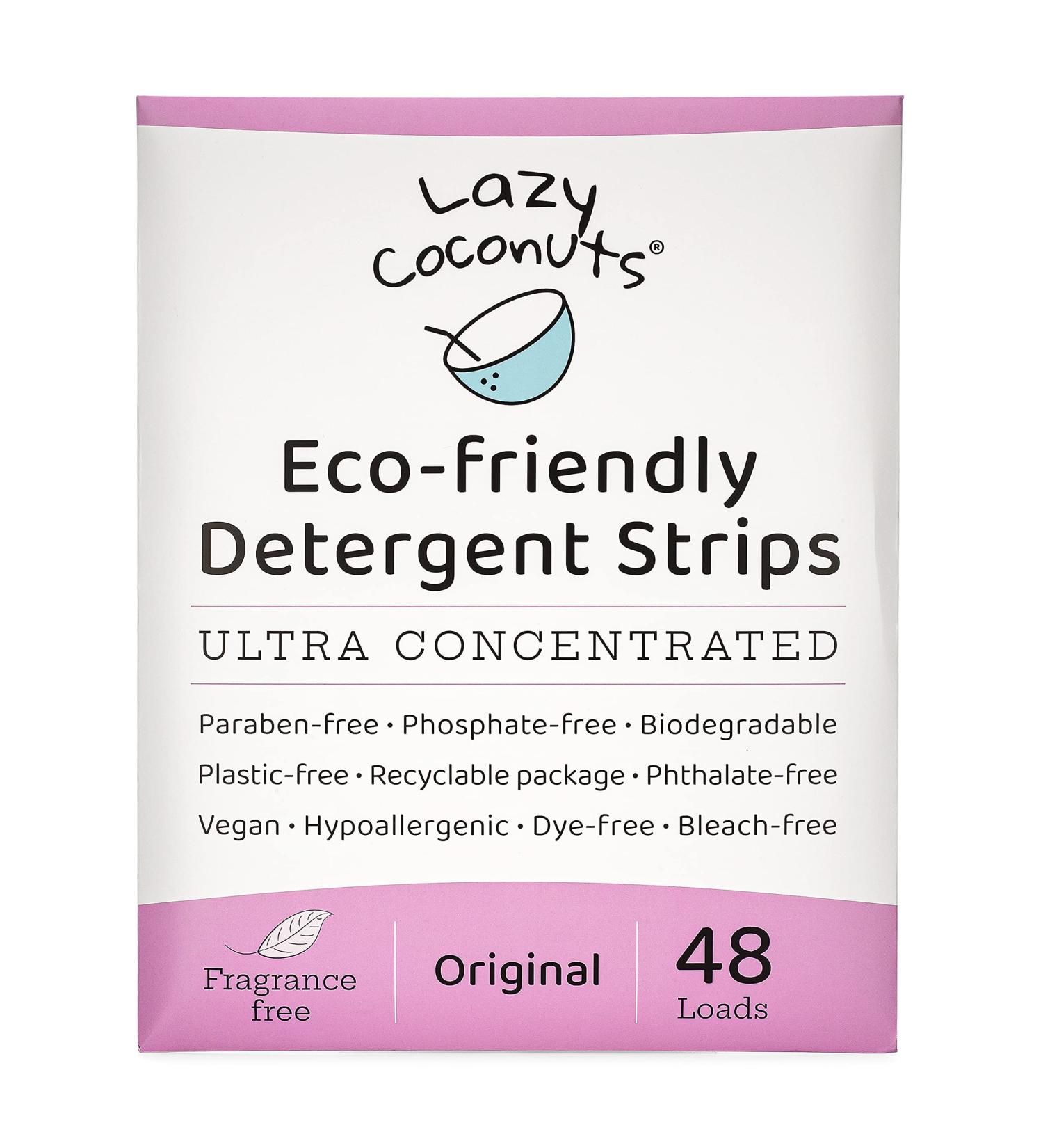 Eco-Friendly Plant-Powered Laundry Detergent Strips - Fragrance-Free Ultra Concentrated Plastic-Free for Home & Travel - Buy Online on SooperMarket.com