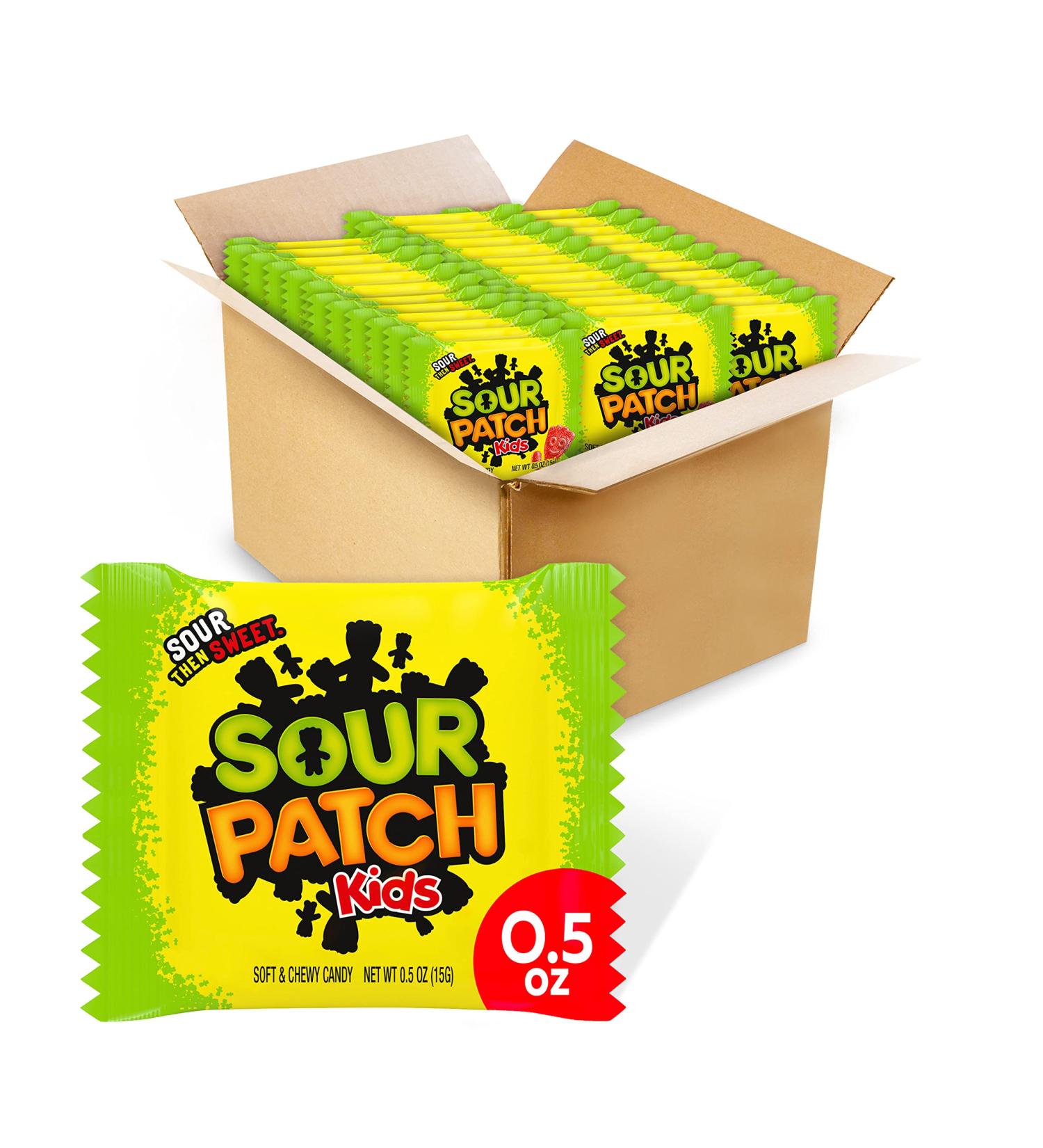 SOUR PATCH KIDS Soft & Chewy Candy Halloween - 24 Count (Pack of 6) Mixed-Fruit Assorted Flavors - Buy Online on SooperMarket.com