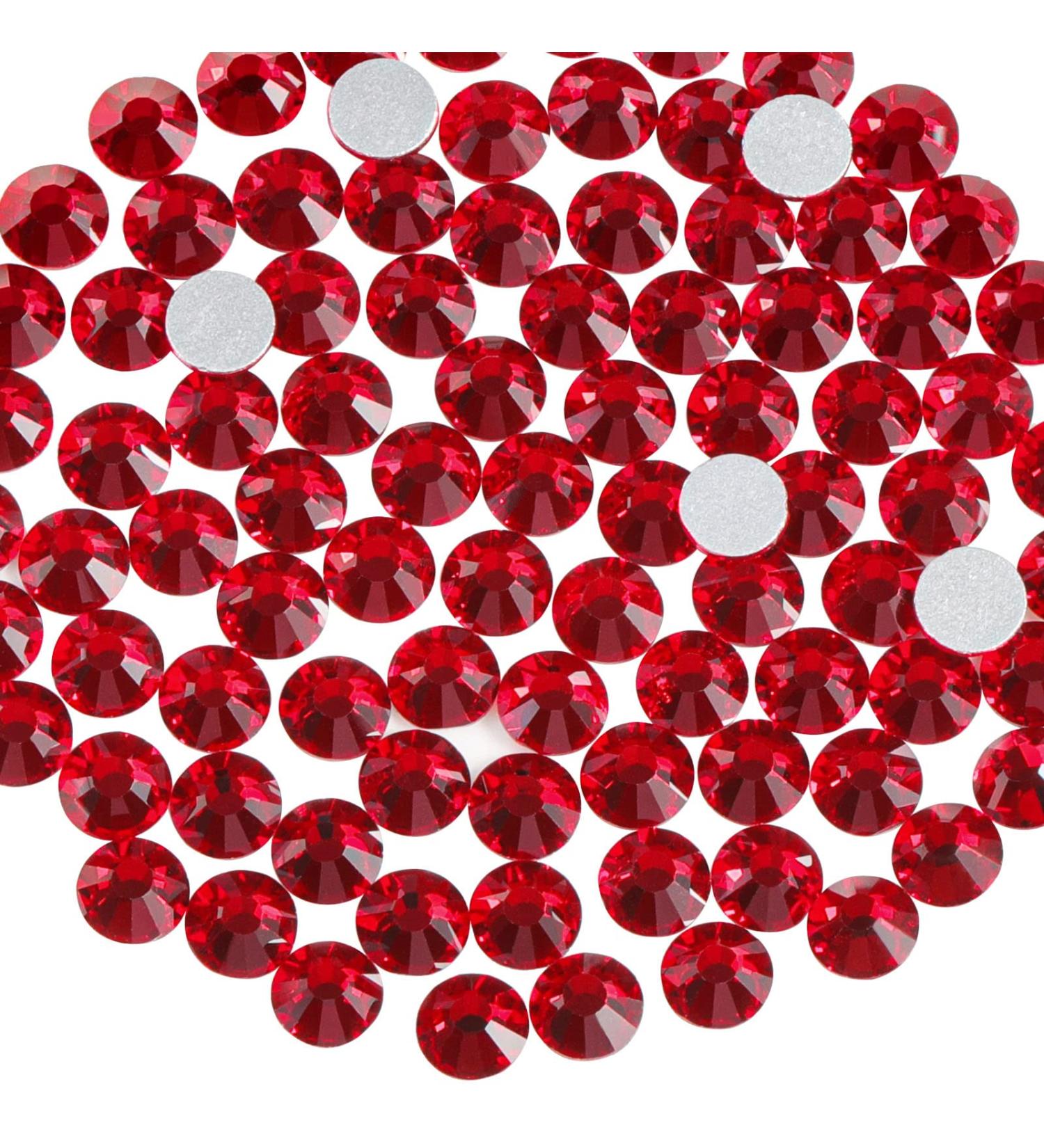 Beadsland 1440 Flat Back Rhinestones - Dark Red SS20 Nail Crystals for Stunning Nail Art - 4.6-4.8mm - Buy Online on SooperMarket.com