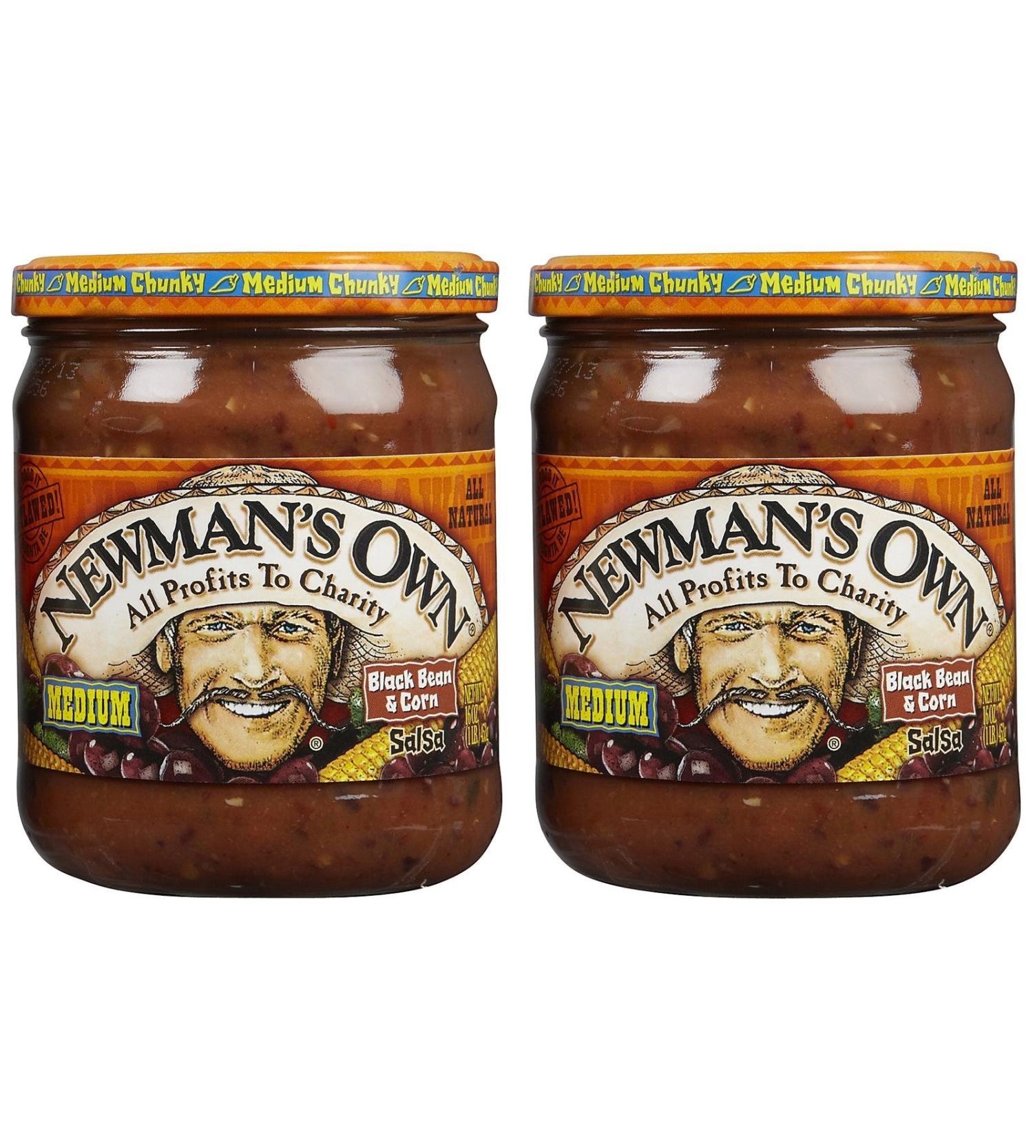 Newman's Own Black Bean & Corn Salsa, 16 oz, 2 pk