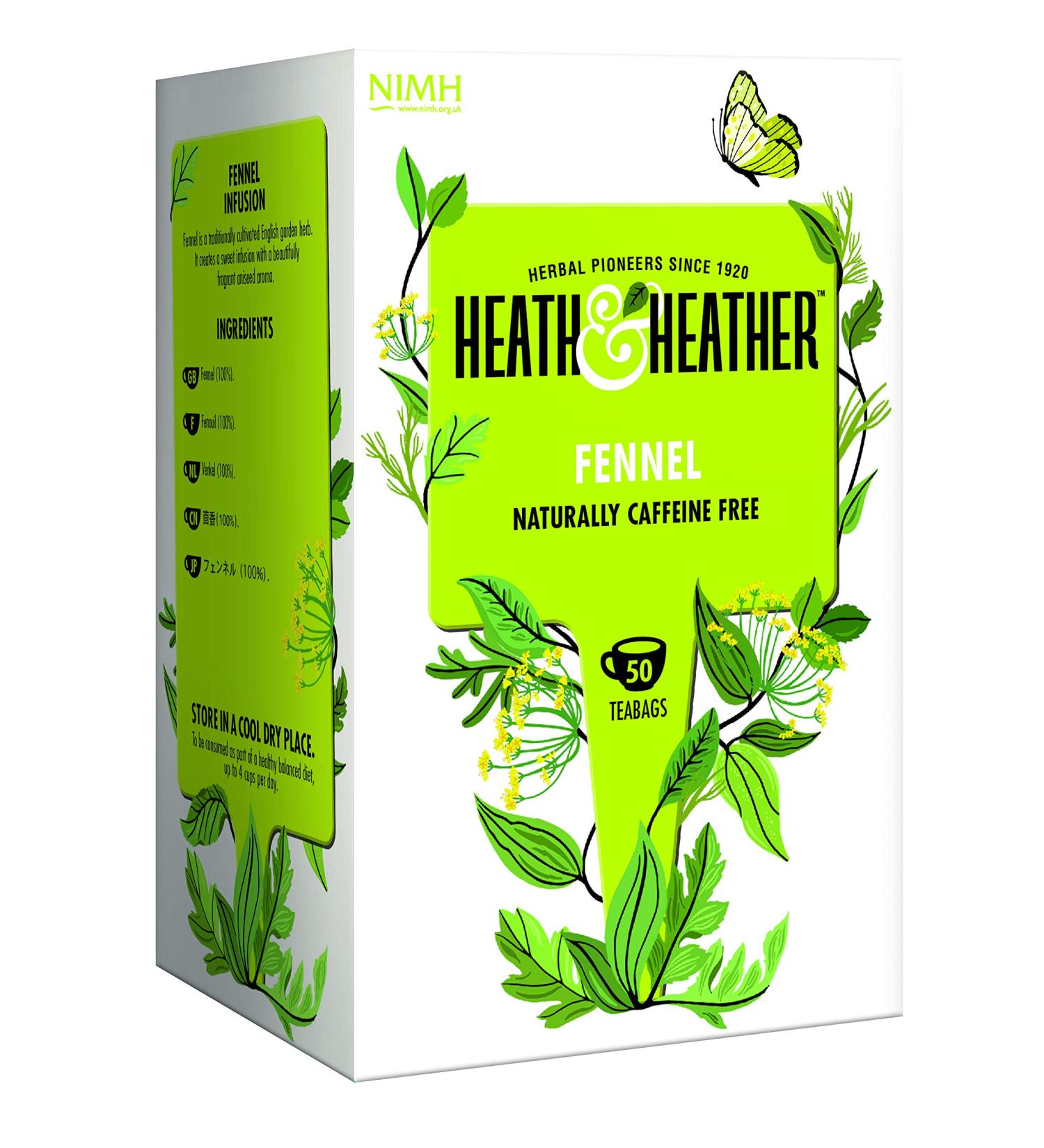 Heath And Heather Fennel Herbal Tea 50 Bags