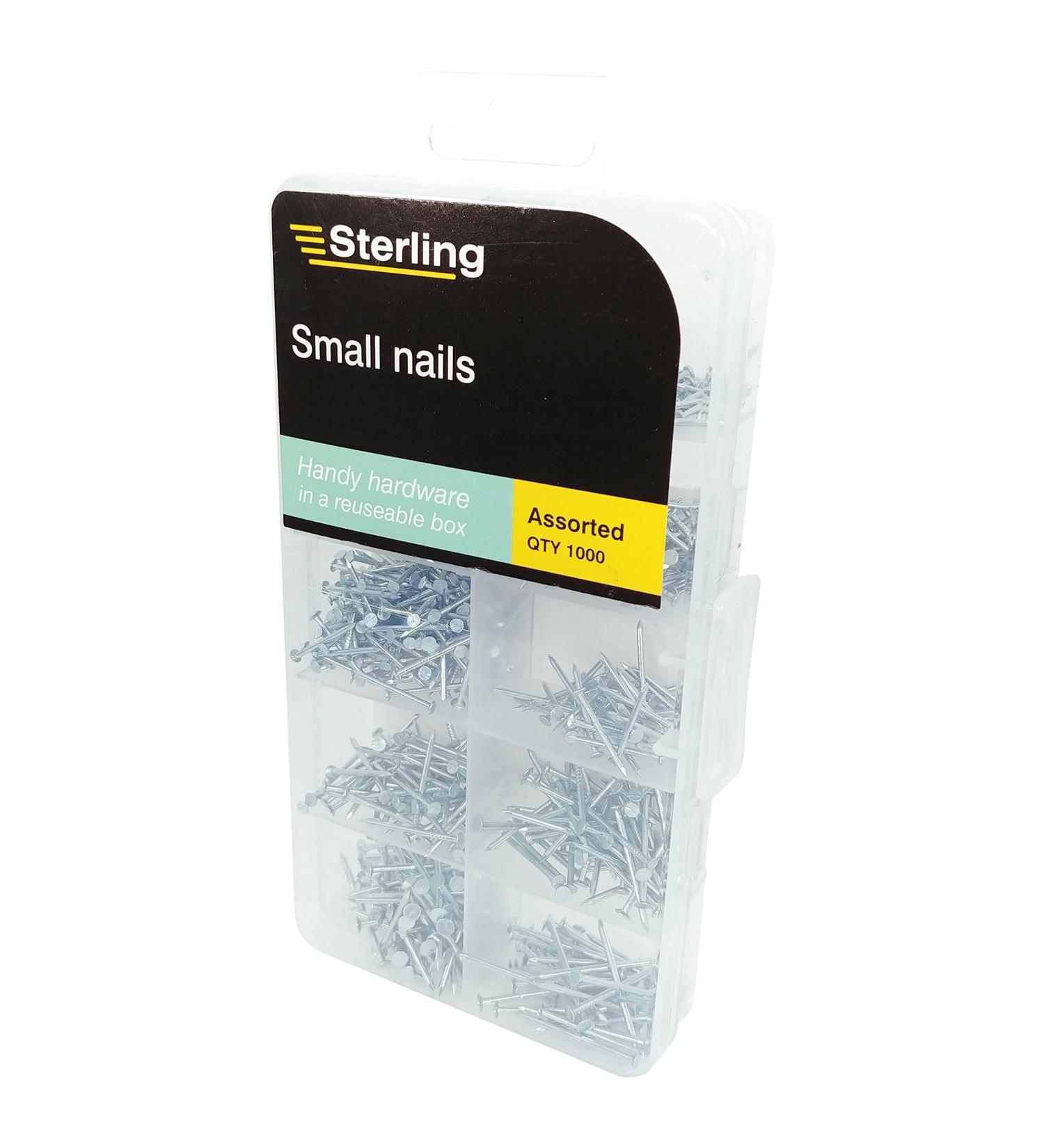 Sterling PNAIL1 Small Nails Clear Set of 1000 Pieces 1000 pieces Small Nails - Buy Online on SooperMarket.com