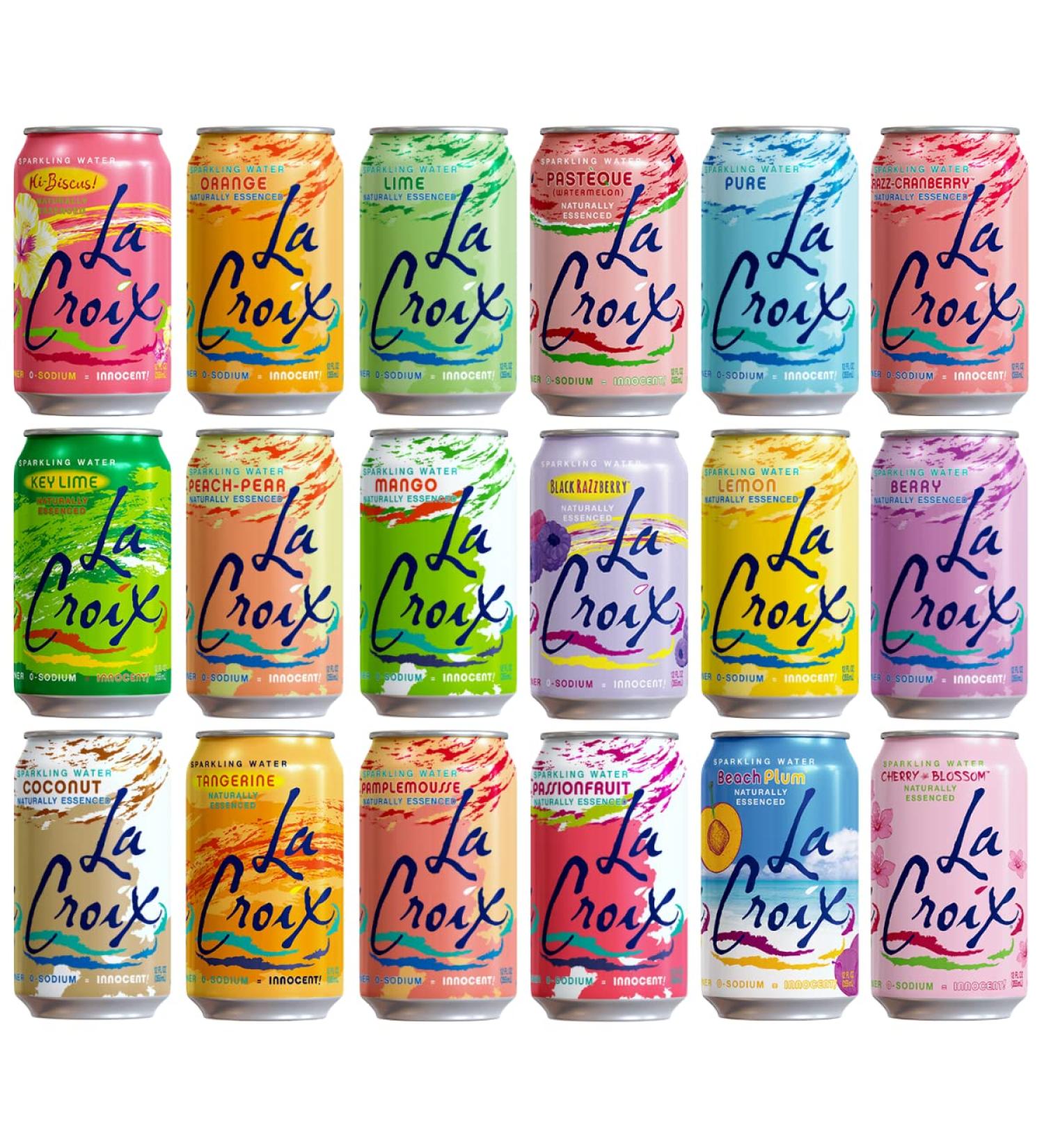 La Croix Sparkling Water Variety Pack - 18 Pack 12 Fl Oz Cans, San Francisco Box - Buy Online on SooperMarket.com
