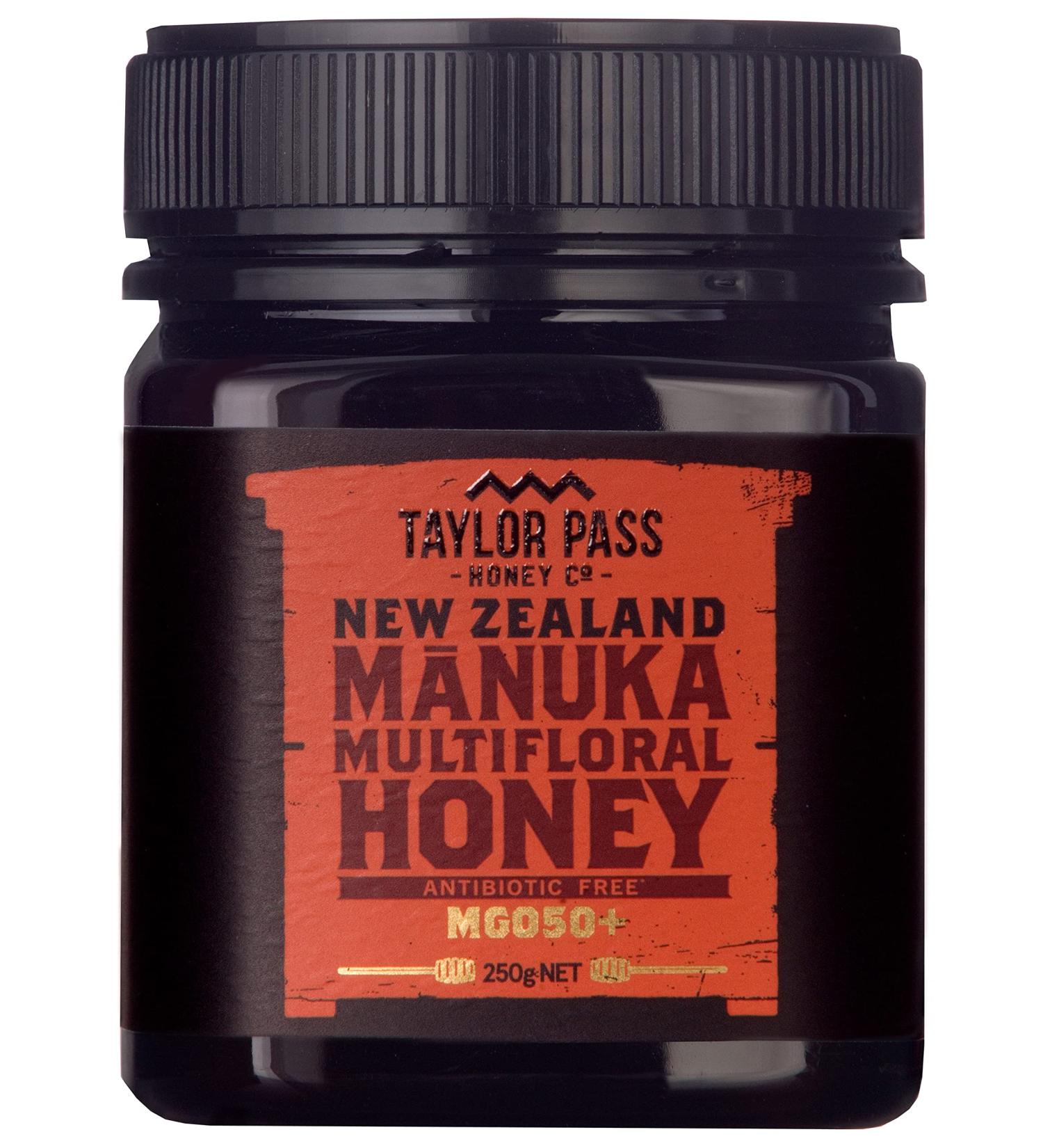 Taylor Pass Honey Co. Multifloral Manuka Honey MGO50+ | Sustainable New Zealand Honey | (Manuka MGO50+) (250g) - Buy Online on SooperMarket.com