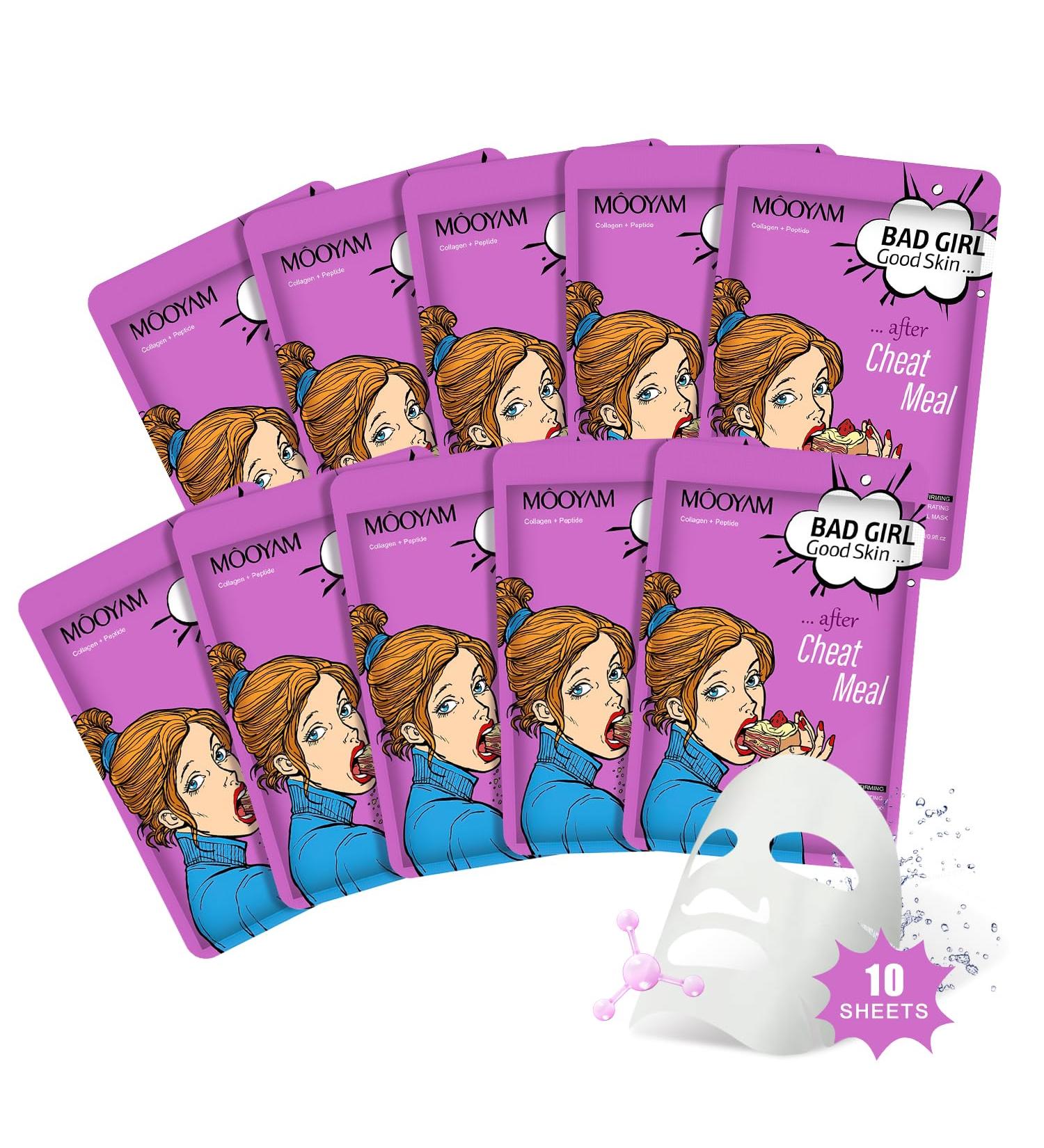 Sheet Mask Nourishing Moisturising Hyaluronic Acid Mask Skincare Korea Cosmetics Mask Ingredients For all skin types (Collagen) - Buy Online on SooperMarket.com