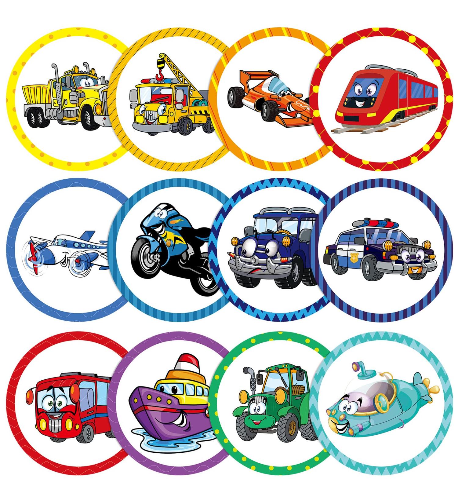 120 Pcs Transportation Style Toilet Targets for Boys | Flushable Pee Targets for Potty Training | Color Paper Tinkle Targets for Safe & Fun Learning - Buy Online on SooperMarket.com