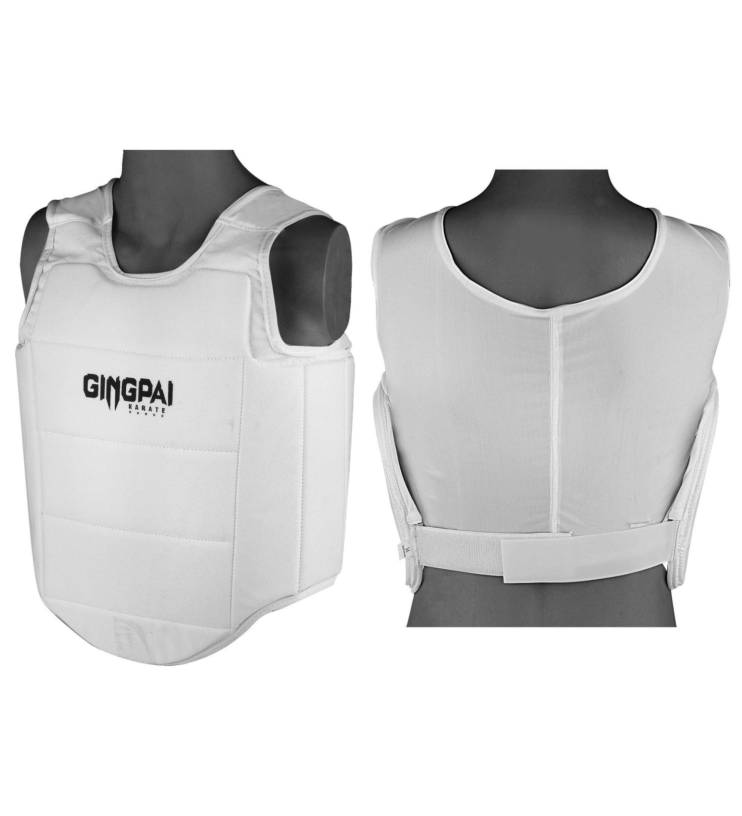 GINGPAI Karate Chest Guard (1pc)  WKF Approved Karate MMA Chest Protective Gear Guard Taekwondo Boxing Body Vest Breast Protector Accessory for Kids/Men/Women X-Large - Buy Online on SooperMarket.com