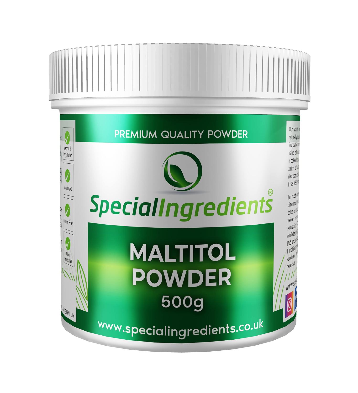 Maltitol Powder 500g - Premium Quality Vegan, Non-GMO, Gluten-Free in Recyclable Container - Buy Online on SooperMarket.com