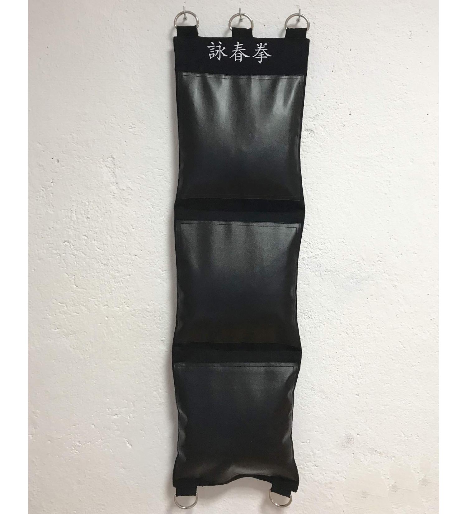 Canvas & PU Leather Wing Chun Wall Punching Bag - Three Sections (Unfilled) - Buy Online on SooperMarket.com