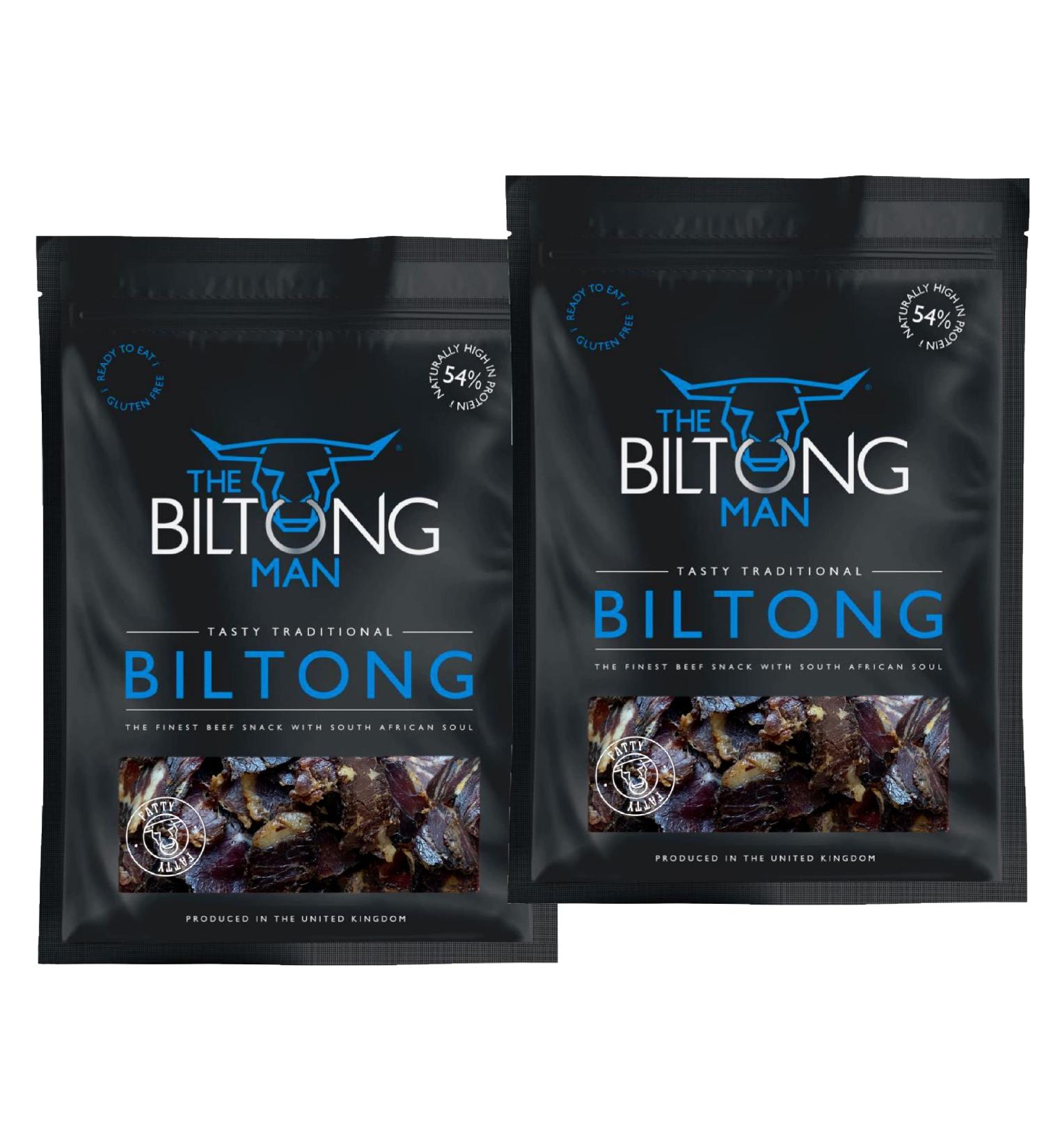 The Biltong Man | Tasty Traditional Fatty Beef Biltong | (500 Grams) 500 Grams - Buy Online on SooperMarket.com