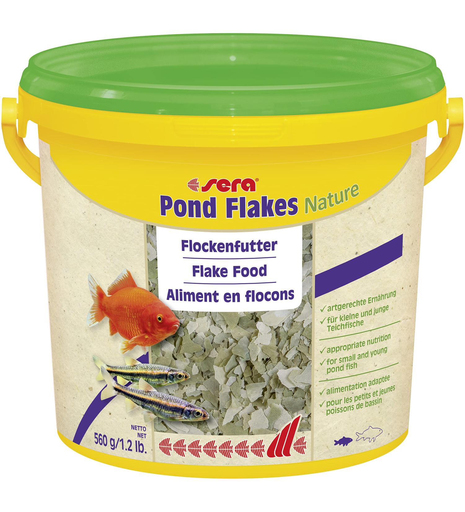 SERA 07075 Pond Flakes 3.8L - Premium Floating Food for Goldfish & Small Pond Fish | High-Quality Fish Feed - Buy Online on SooperMarket.com