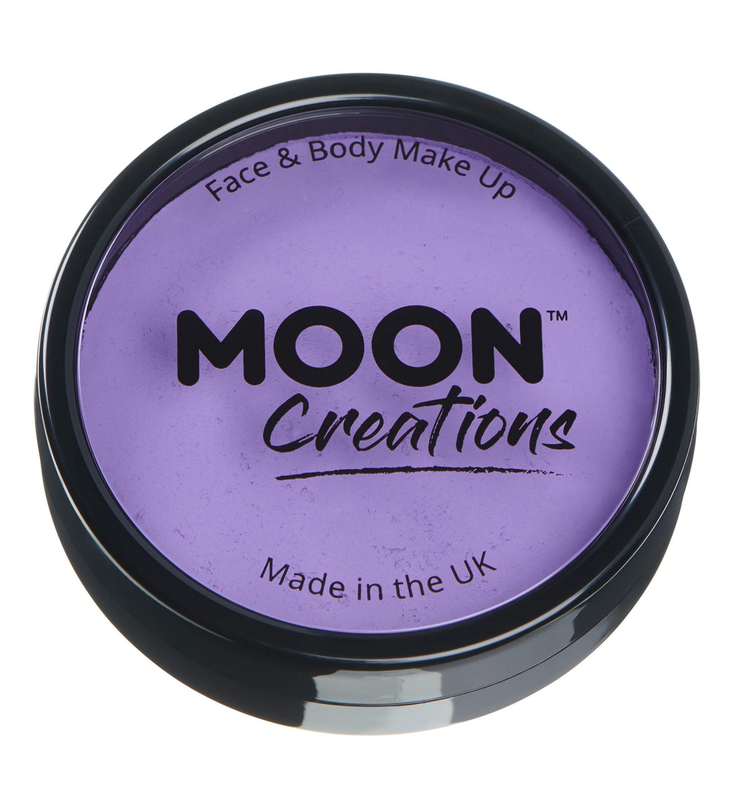 Moon Creations Pro Lilac Face & Body Makeup 36g | Professional Face Paint Cake for Kids & Adults | Ideal for Fancy Dress, Festivals & Halloween - Buy Online on SooperMarket.com