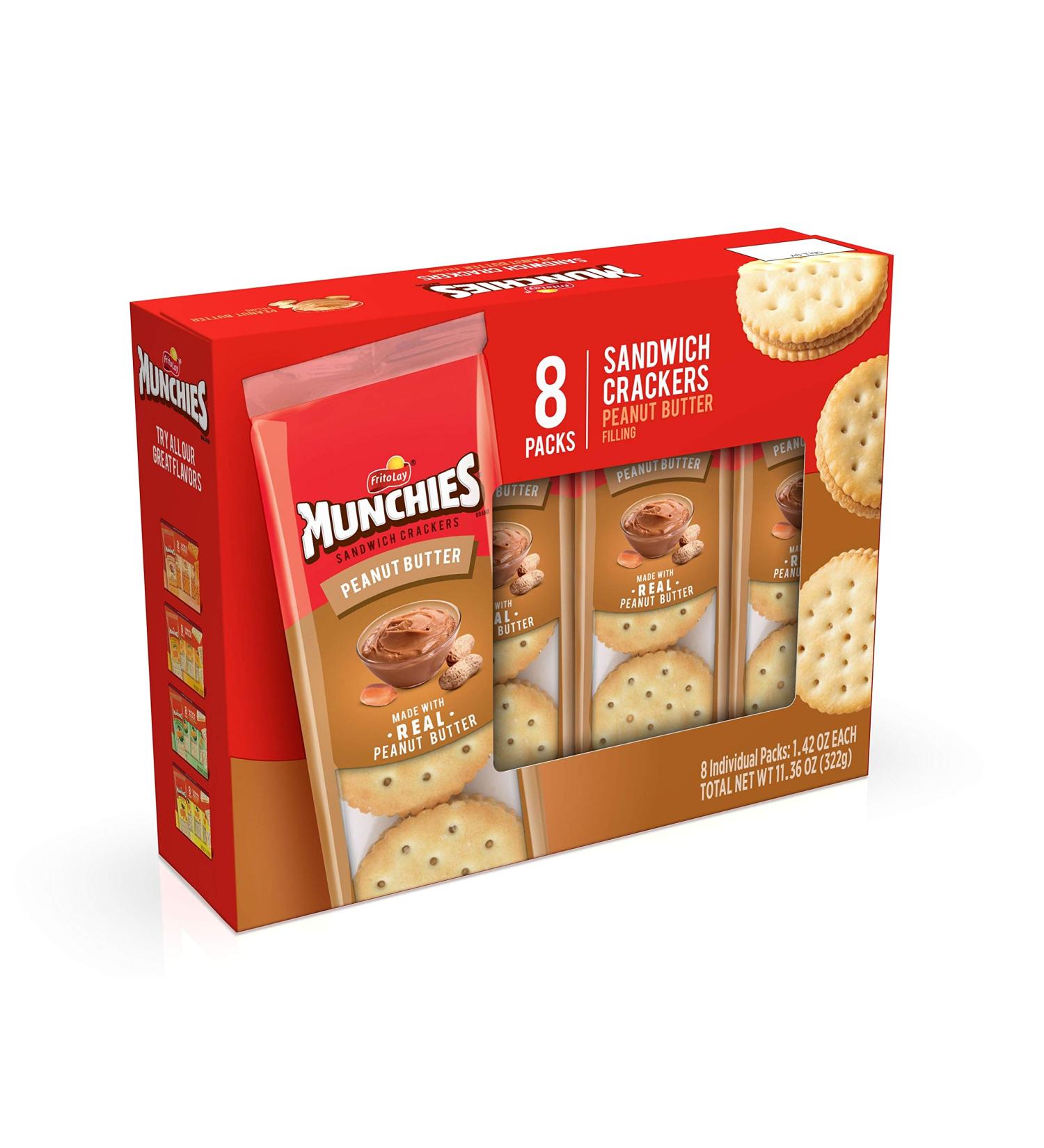 Munchies Peanut Butter On Toast, 11.36 oz Peanut Butter on Toast 1.42 Ounce (Pack of 8)