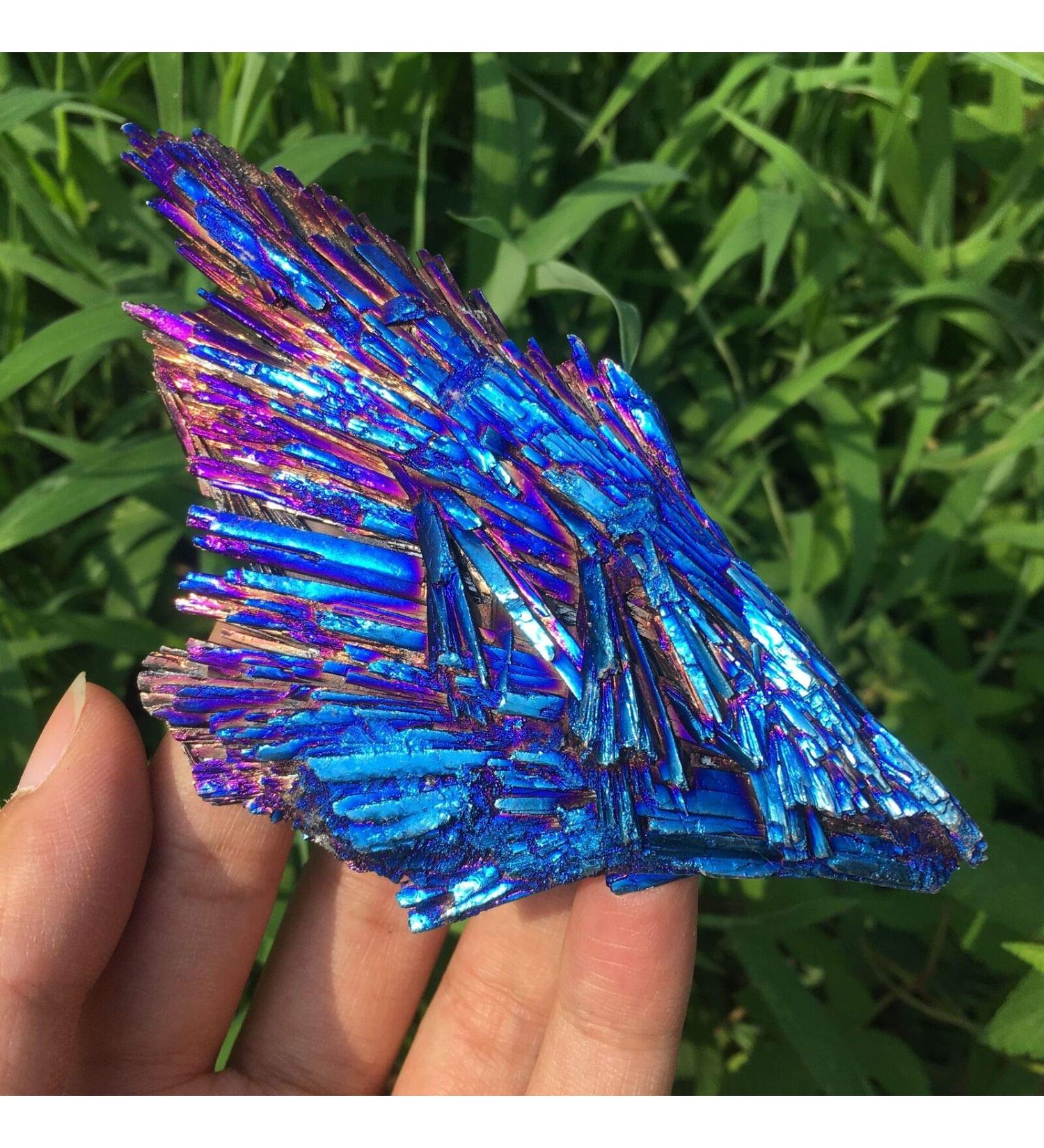 Home Decoration Natural Crystal 1 Piece of 30g Quartz Crystal Rainbow Titanium Cluster SpecimenPower Stone Crystal - Buy Online on SooperMarket.com