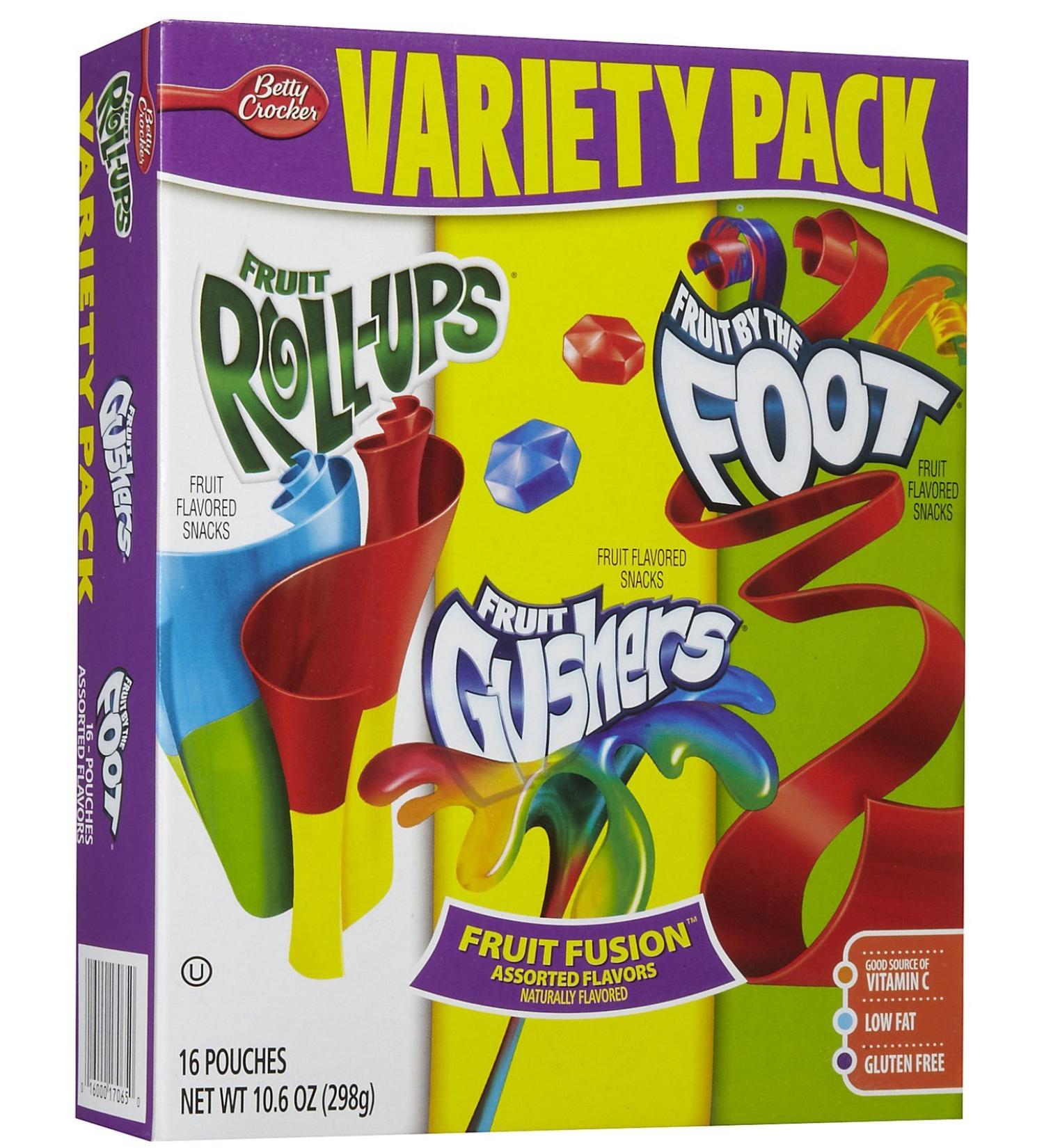 Fruit Snacks Variety Pack 16 ct