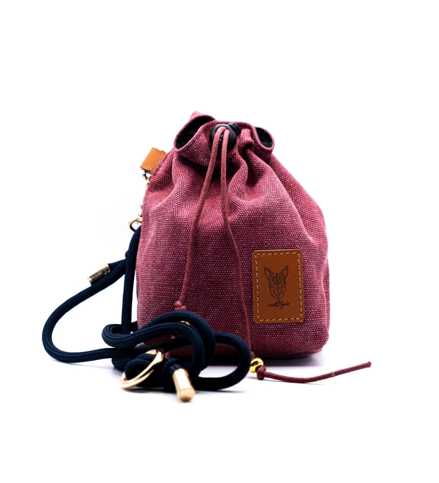 vanClyde Premium Dog Treat Bag - Canvas Training Bag with Belt Clip & Shoulder Rope for On-the-Go - Red - Buy Online on SooperMarket.com