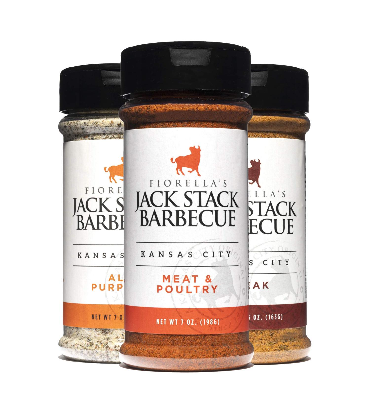 Jack Stack Barbecue Dry Rub Seasoning Variety Pack - All Purpose Steak Poultry & Meat Seasonings - Kansas City Spice 3 Pack - for Chicken Steak Ribs Vegetables Seafood and More (7oz Each) Variety 7 Ounce (Pack of 3) - Buy Online on SooperMarket.com