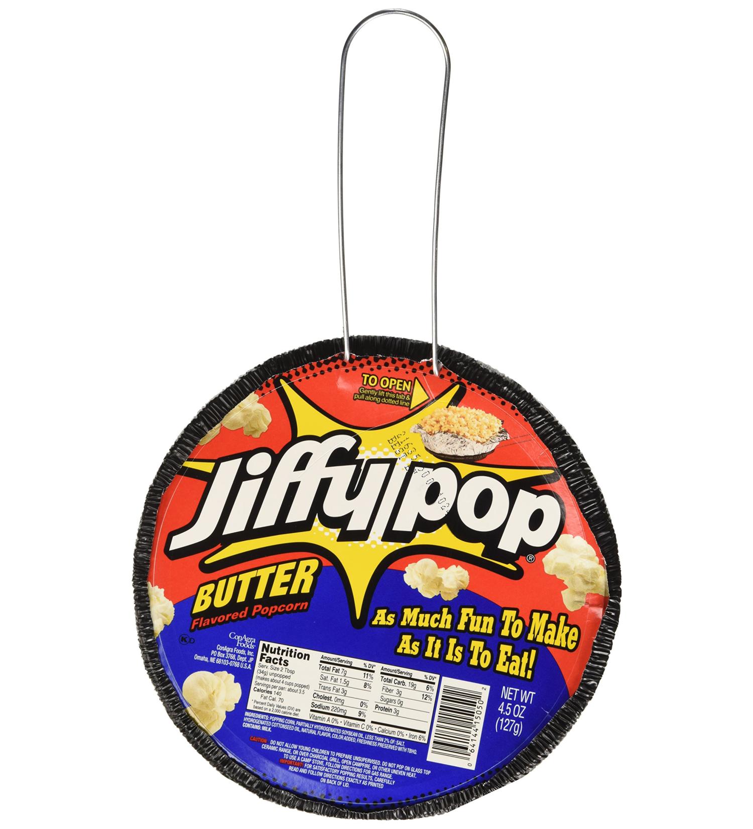 Jiffy Pop Butter Popcorn 4.5 oz - Pack of 3 | Delicious Snack for Movie Night - Buy Online on SooperMarket.com