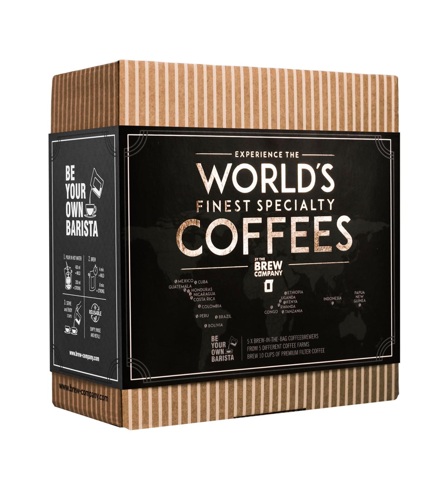 Innovative Coffee Gift Set for Men & Women | 7 Best Single Estate & Organic Coffees | Brew & Enjoy Anytime | Perfect for Coffee Lovers - Coffeebrewer 7er - Buy Online on SooperMarket.com