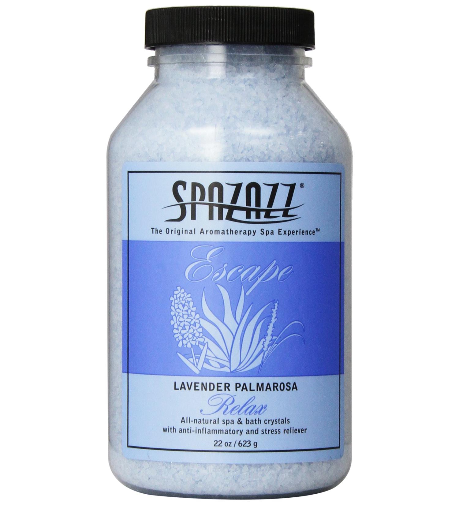 Spazazz 7376C Lavender Palmarosa Spa and Bath Crystals 1.37 lb - Relaxation and Aromatherapy - Buy Online on SooperMarket.com