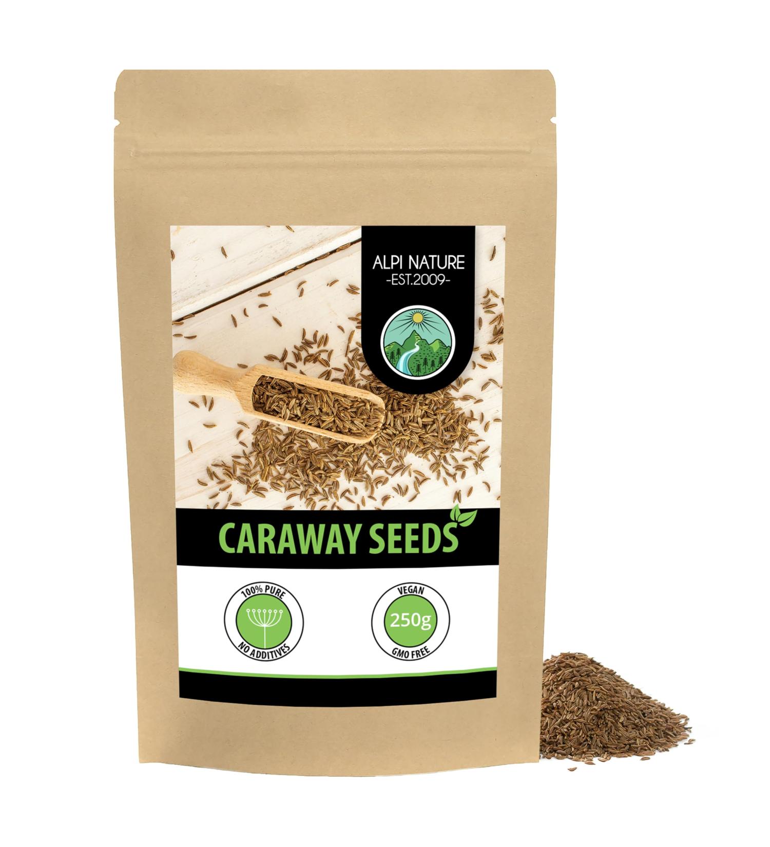 Caraway seeds whole (250g 8.8 oz) caraway seeds 100% natural without additives vegan Caraway 250 GR (8.8 oz) - Buy Online on SooperMarket.com