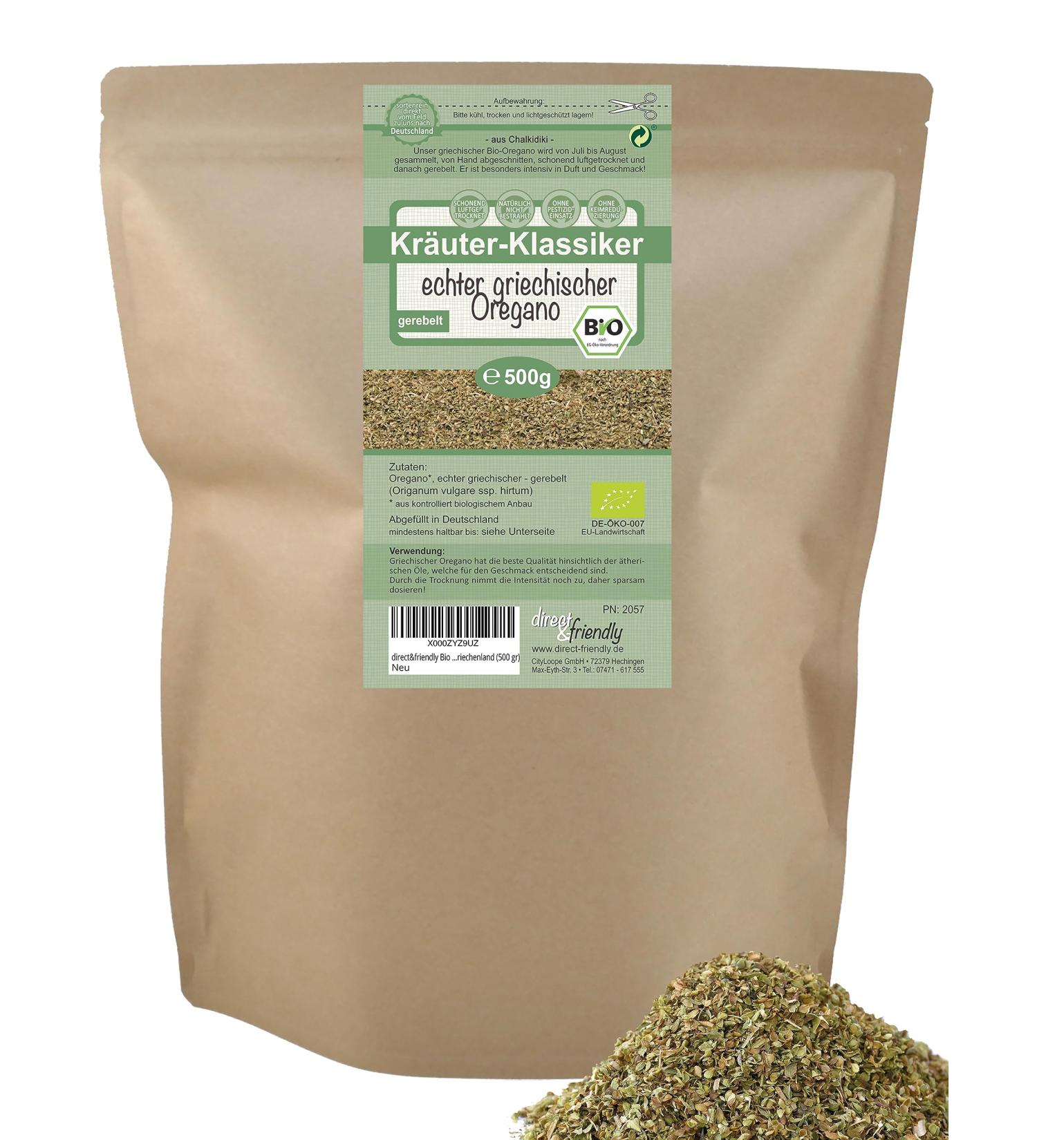 Real Greek Organic Oregano - Origanum vulgare ssp. Hirtum | Dried (500g) | Enjoy as Tea | International Shipping Available - Buy Online on SooperMarket.com
