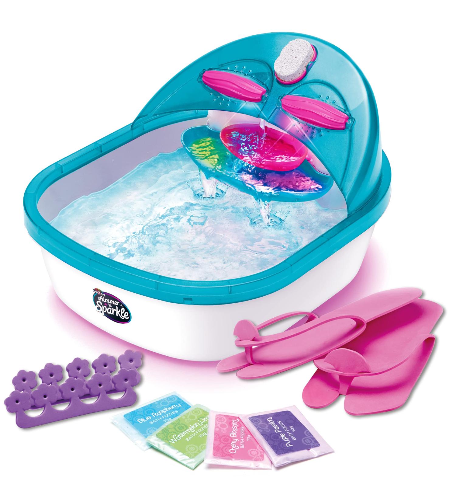 Shimmer n Sparkle 6-in-1 Kids Massaging Foot Spa - Fun and Relaxation for Young Feet - Buy Online on SooperMarket.com