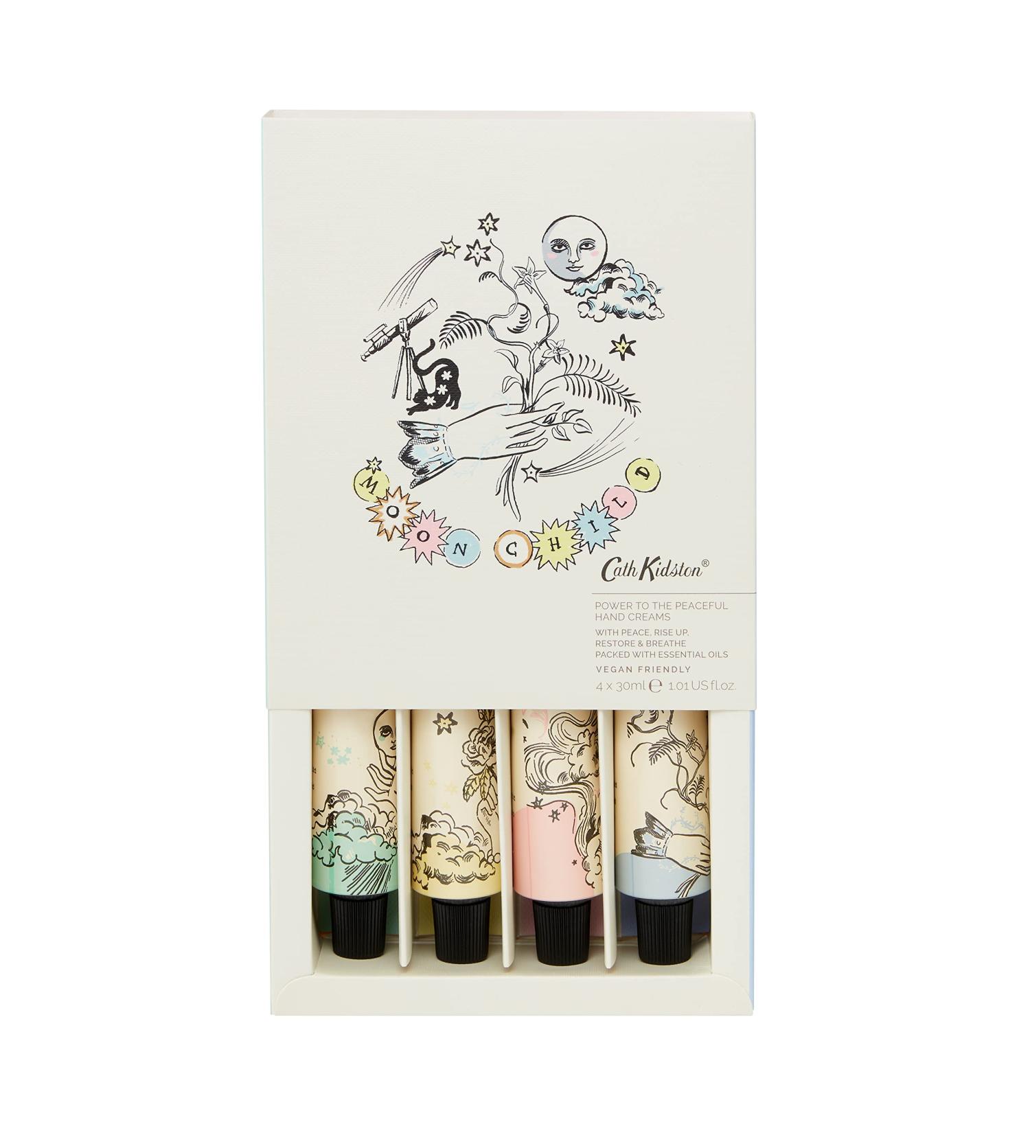 Cath Kidston Hand Cream Gift Set - Essential Oils & Shea Butter - Cruelty Free & Vegan - Travel Friendly Sizes - 4 x 30ml - Buy Online on SooperMarket.com