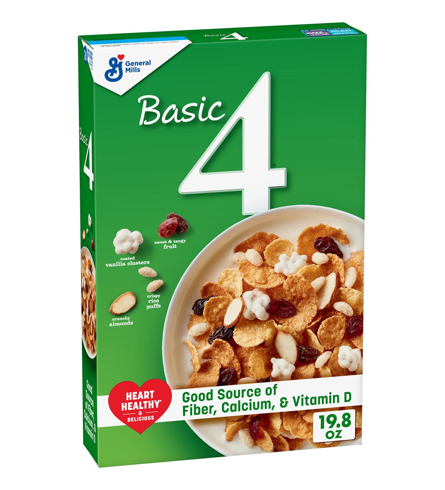Basic 4 Multigrain Breakfast Cereal - Family Size 19.8 oz (Pack of 6) | High Fiber & Nutritious - Buy Online on SooperMarket.com