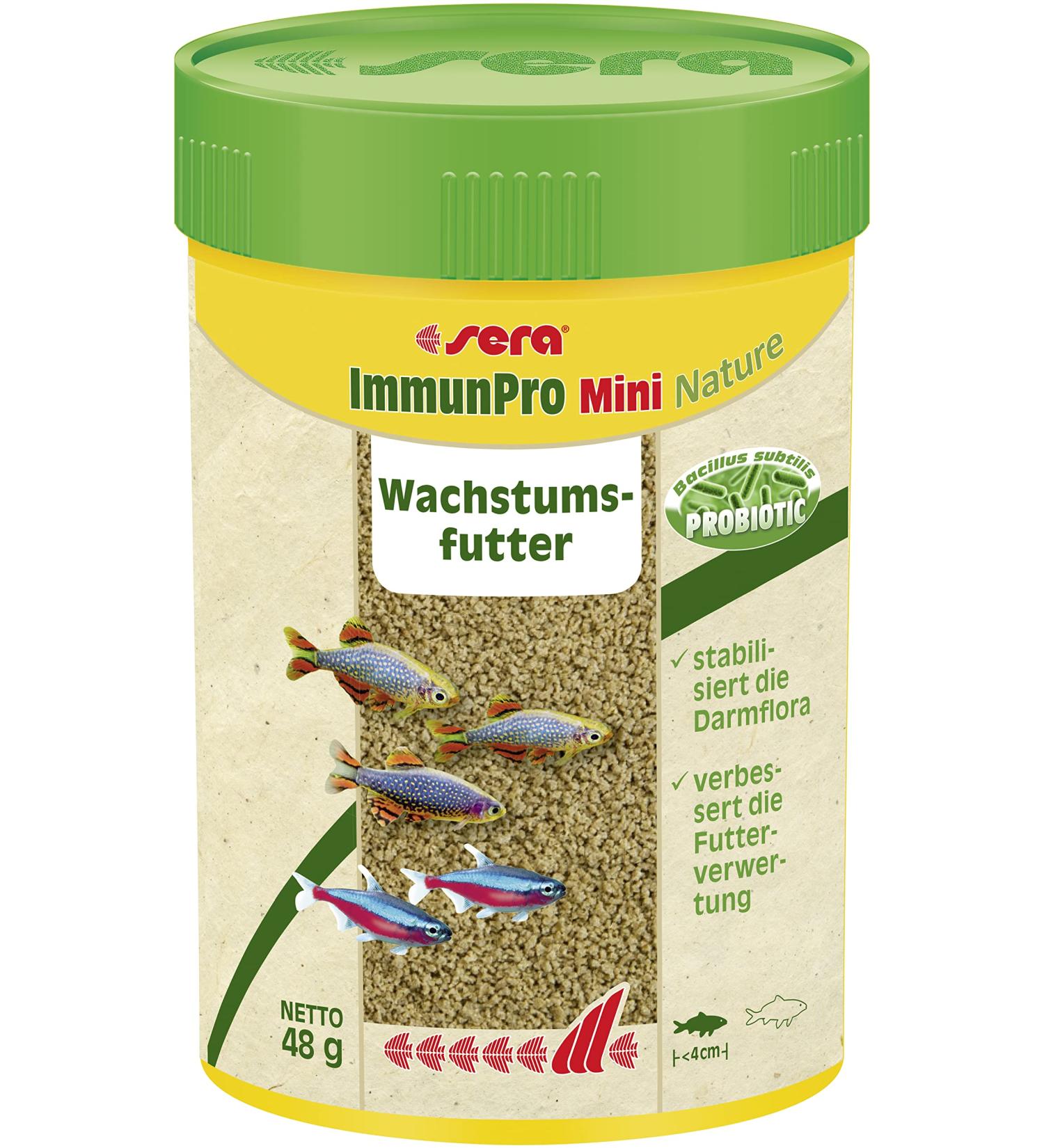 Buy Sera ImmunPro Mini Nature 100 ml Probiotic Growth Food for Ornamental Fish (Up to 4 cm) | International Shipping Available - Buy Online on SooperMarket.com