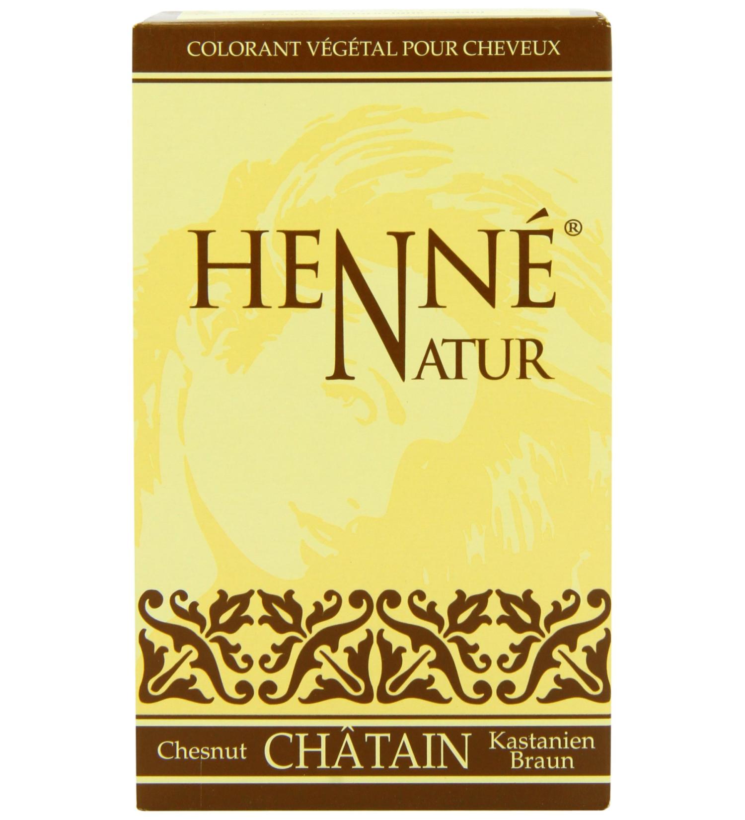 Henne Natur Chestnut Hair Colour Powder 90 g - Buy Online on SooperMarket.com