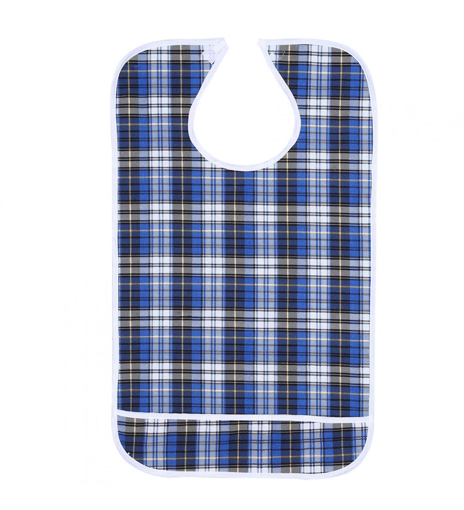 Adult Bib 3colors Adult Bib Washable Reusable Waterproof Dinning Aid Clothes Protector Clothing Protector with Optional Crumb Catcher and Vinyl Backing 17.7 * 29.5inch(Orange pink) - Buy Online on SooperMarket.com