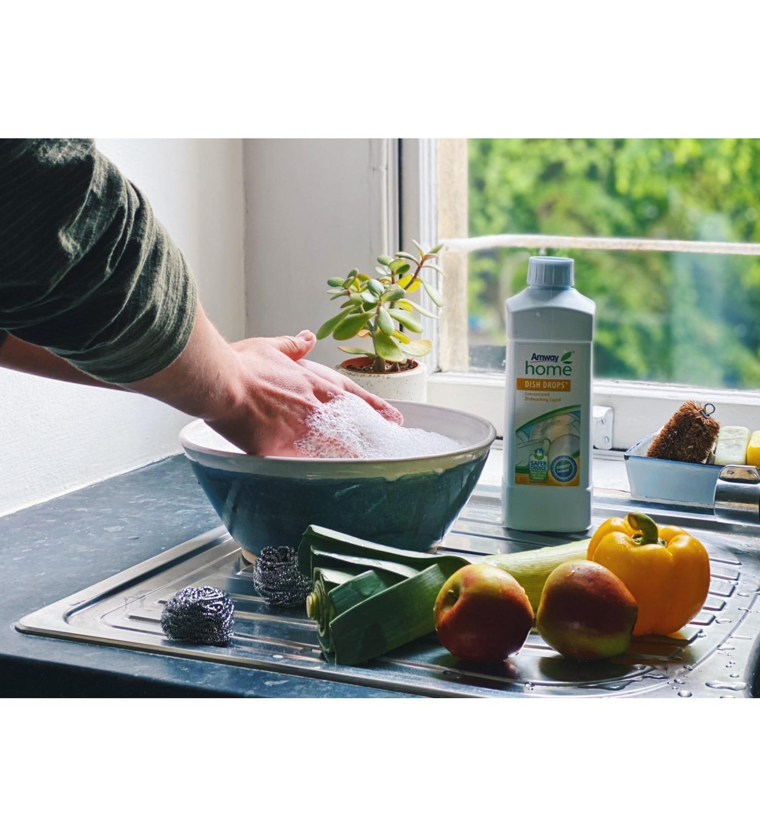 Buy DISH DROPSTM Concentrated Dishwashing Liquid (1 Litre) - Eco-Friendly Effective Clean for International Shipping - Buy Online on SooperMarket.com