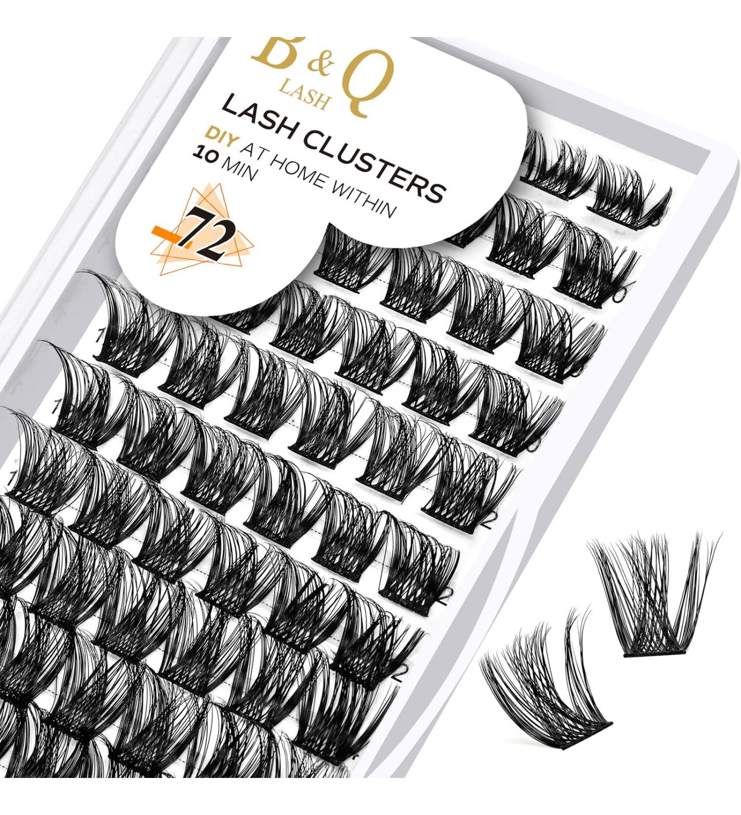Buy BQ Individual Eyelashes B05 - 72 Cluster Colored & At-Home DIY Eyelash Extensions (B01 B09) | High Quality Single Lashes D-8-16 Mix - Buy Online on SooperMarket.com