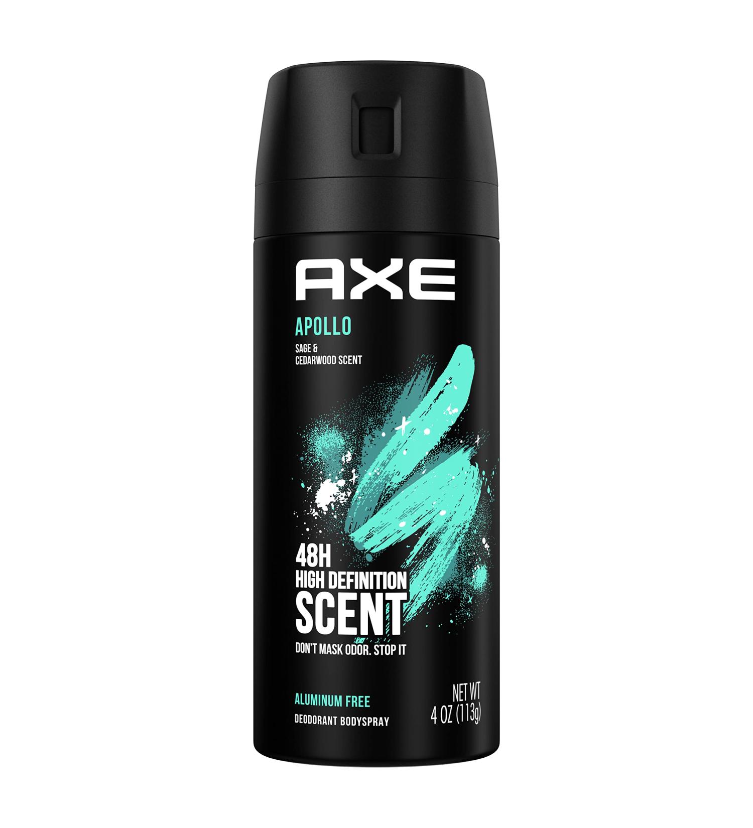 AXE Apollo Body Spray Deodorant for Men - Sage & Cedarwood Aluminum-Free Long-Lasting Odor Protection 4.0 oz - International Shipping Available - Buy Online on SooperMarket.com