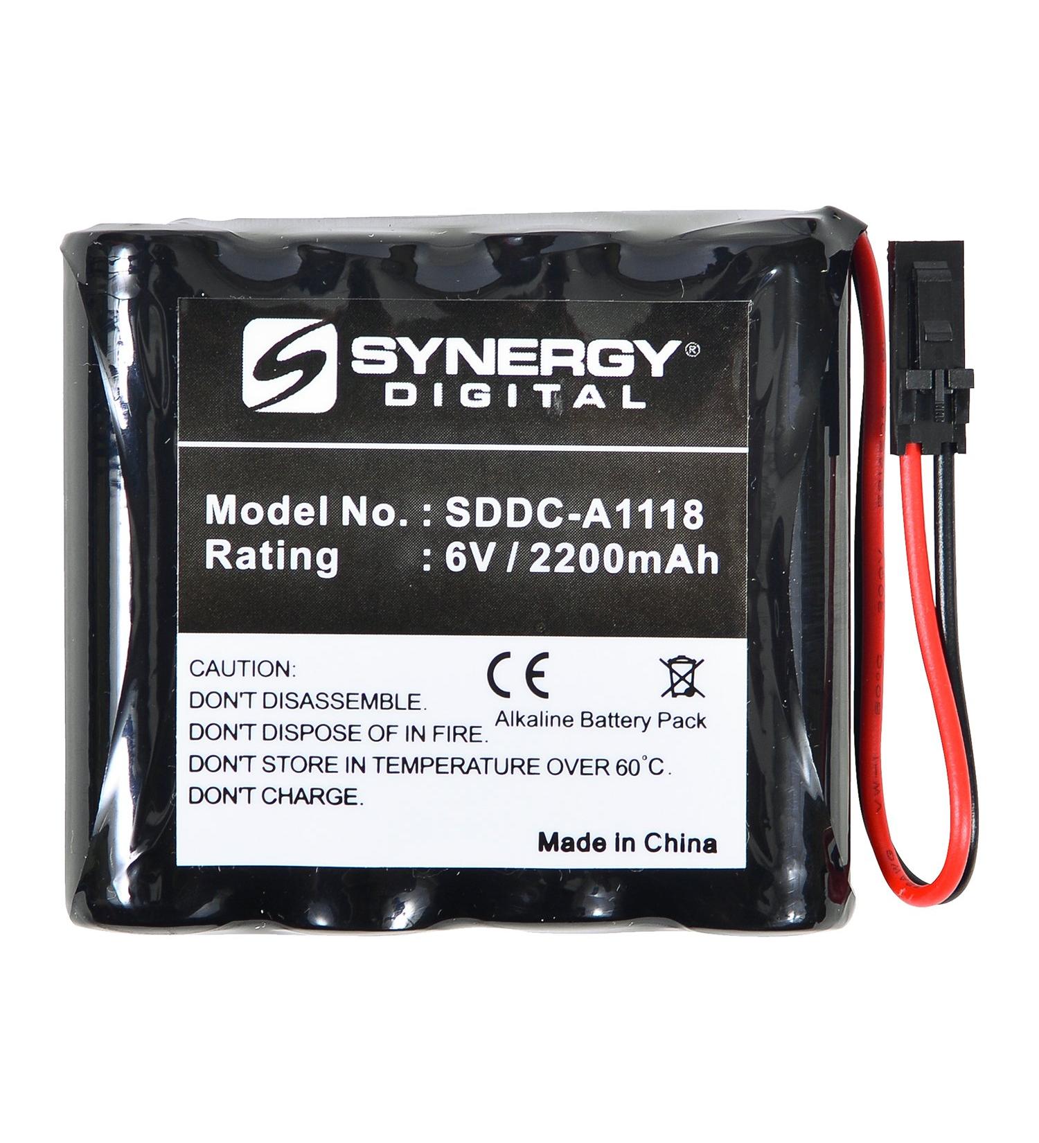 Synergy Digital 6V 2200 mAh Replacement Battery for Best Access Systems VPD-BB | Ultra Hi-Capacity Alkaline Battery - International Shipping Available - Buy Online on SooperMarket.com
