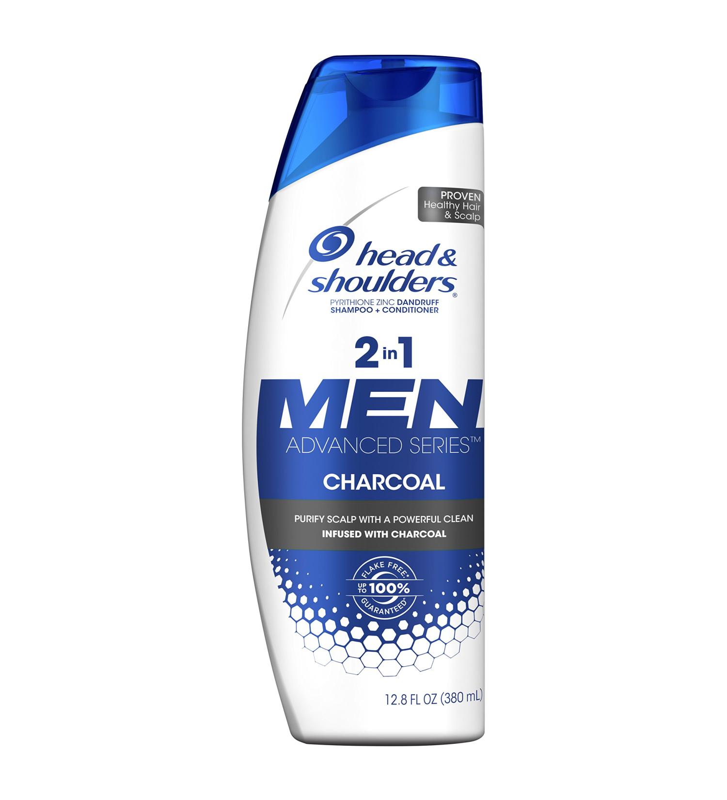 Head & Shoulders Men Advanced Series 2in1 Charcoal Shampoo 12.8 fl oz - Deep Clean & Detox Scalp - Buy Online on SooperMarket.com