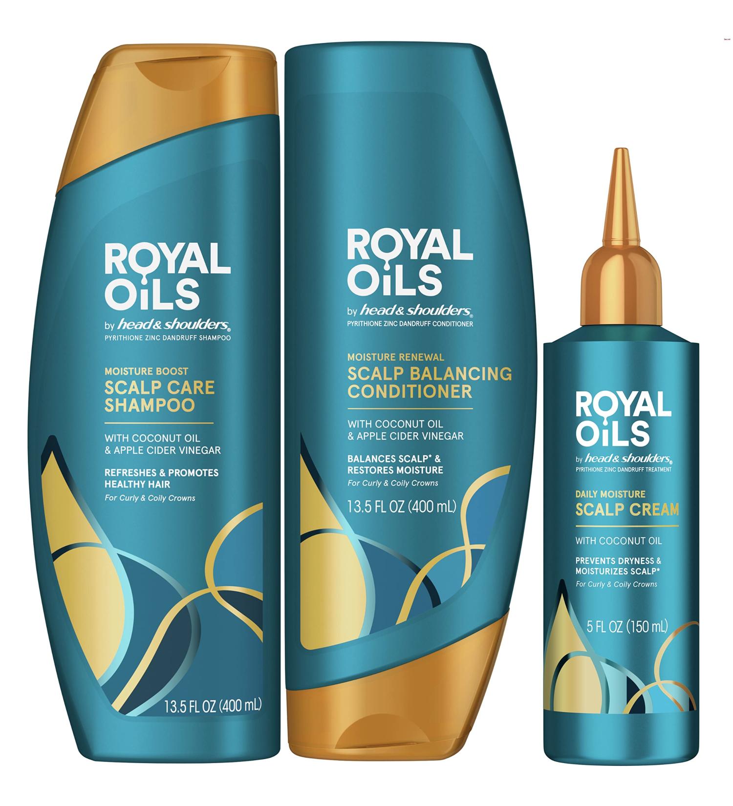 Royal Oils by Head & Shoulders: Sulfate-Free Coconut Oil Shampoo & Conditioner Set for Scalp Care - Buy Online on SooperMarket.com