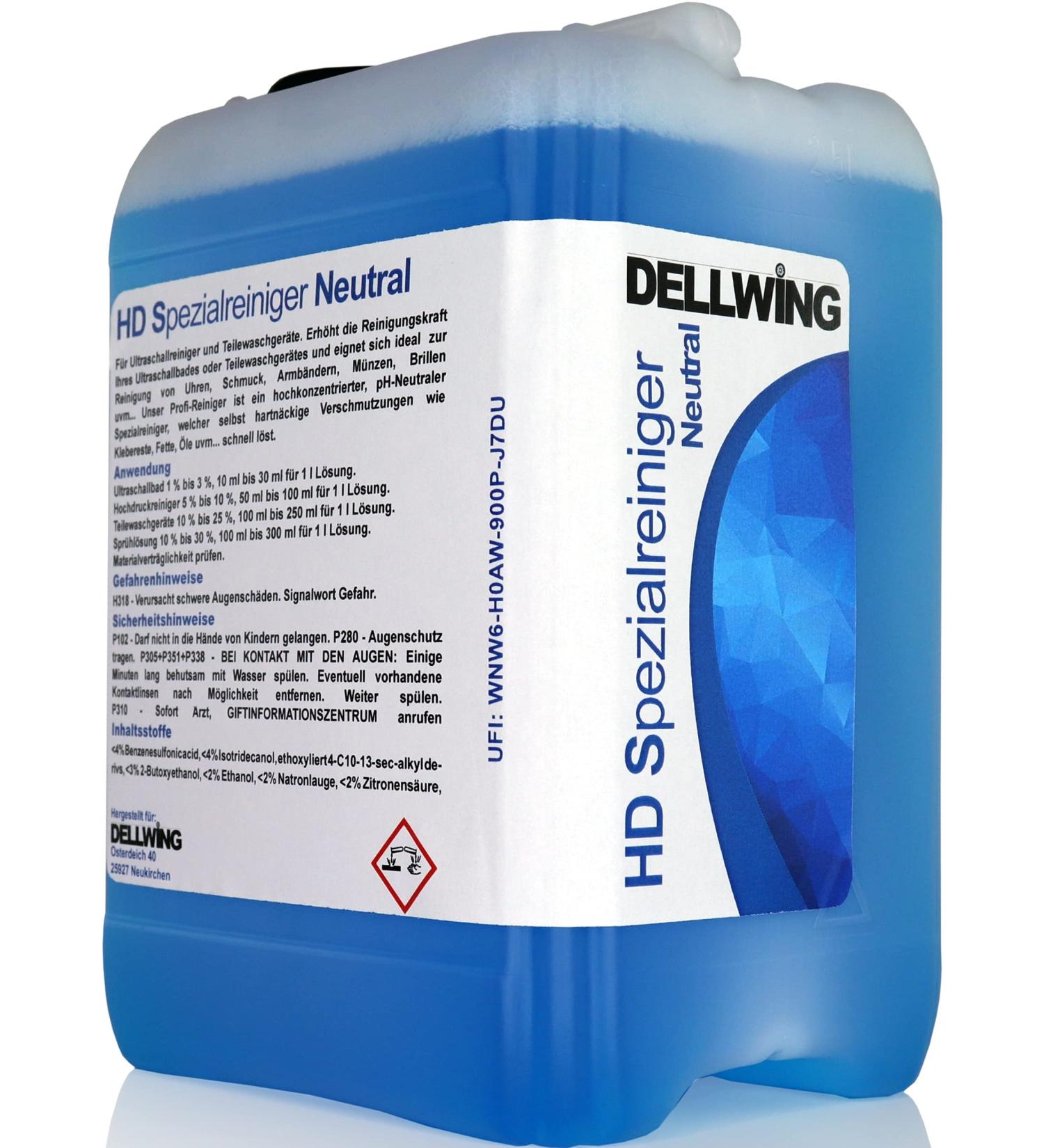 Buy Dellwing HD Special 5L - Ultra-Concentrate Ultrasonic Cleaner for Glasses Jewelry Gold & More | Stubborn Dirt Removal | International Shipping - Buy Online on SooperMarket.com