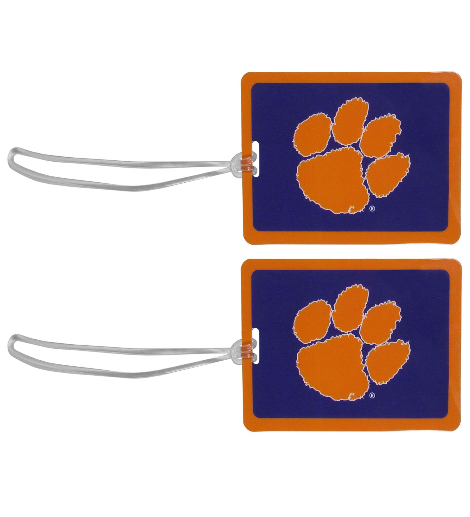 Siskiyou NCAA Clemson Tigers Vinyl Luggage Tag 2pk - Orange - One Size - Buy Online on SooperMarket.com