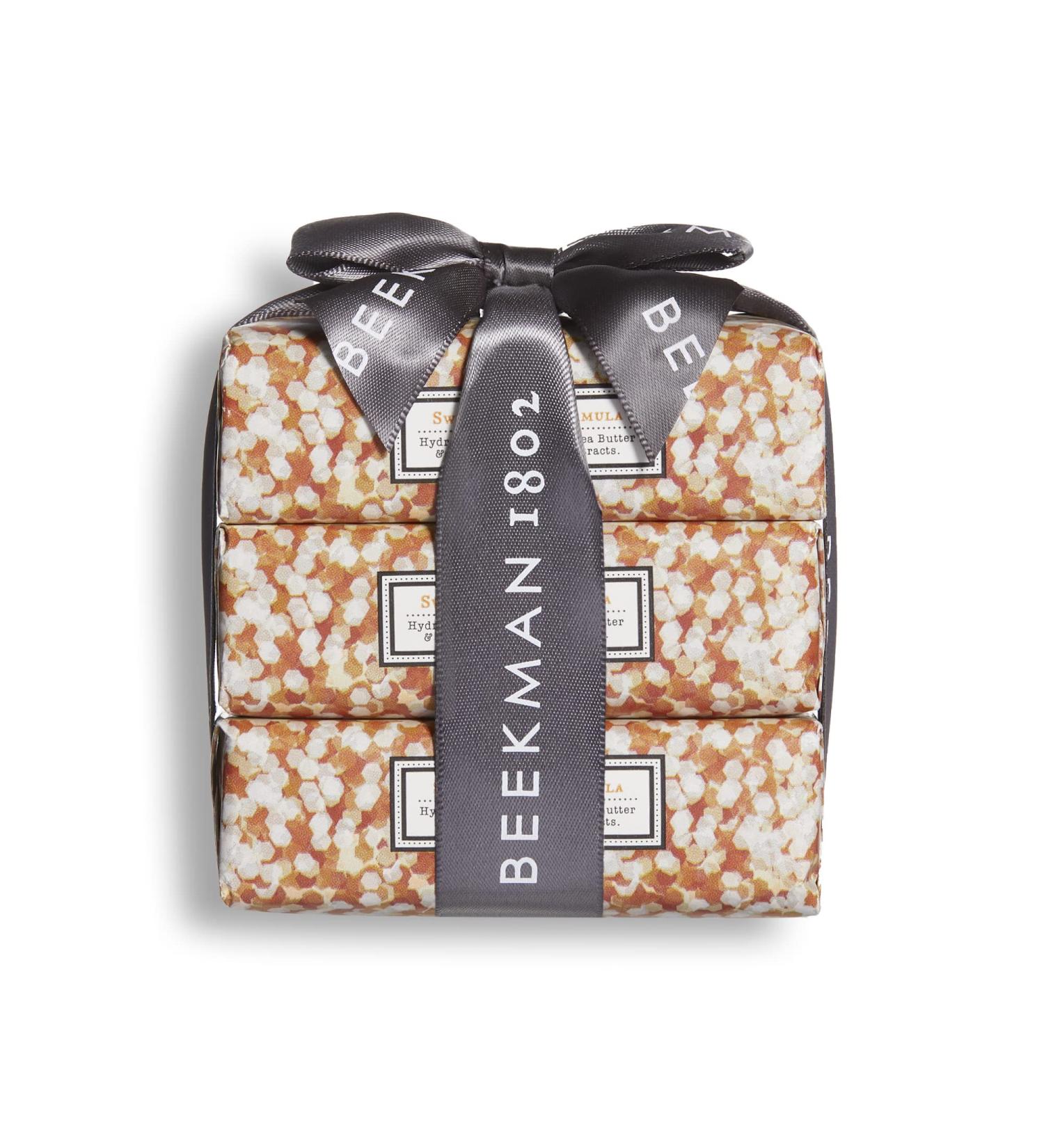 Beekman 1802 Goat Milk Soap Bar 3-Piece Set - 3.5 oz - Nourishing, Moisturizing, and Hydrating - Gentle on Sensitive Skin - Cruelty-Free - Honey & Orange Blossom - Buy Online on SooperMarket.com