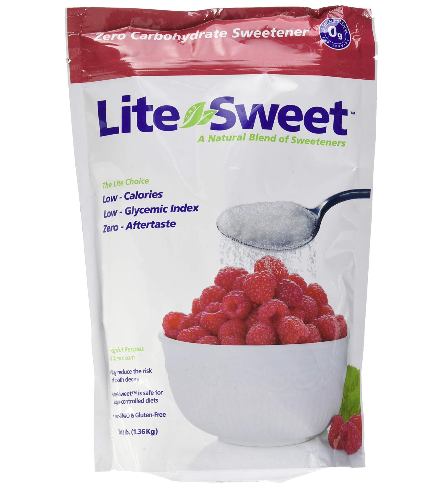 Lite and Sweet Natural Erythritol & Xylitol Sweetener Blend - 3lb Pack - Buy Online on SooperMarket.com