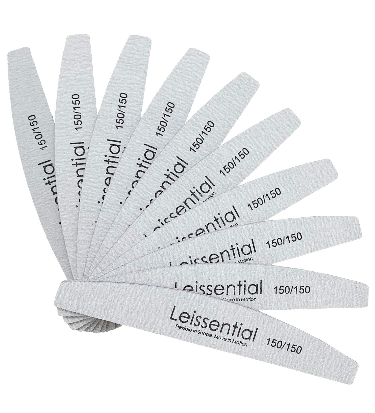 Professional Nail Files and Buffer Set - 10 Pack 150/150 Grit Double Sided Washable Manicure Tools - Buy Online on SooperMarket.com