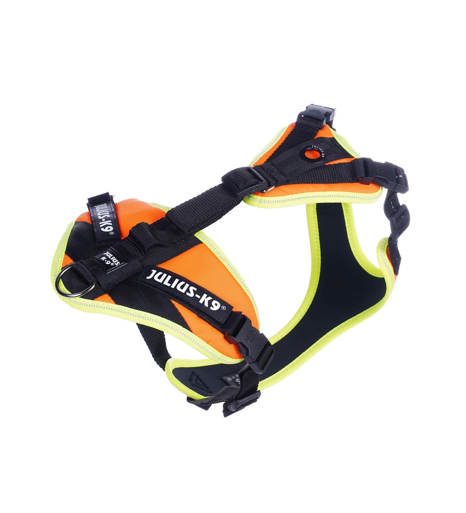 Julius-K9 Mantrailing & Outdoor Dog Harness - XS UV Orange with Neon Edge | International Shipping Available - Buy Online on SooperMarket.com