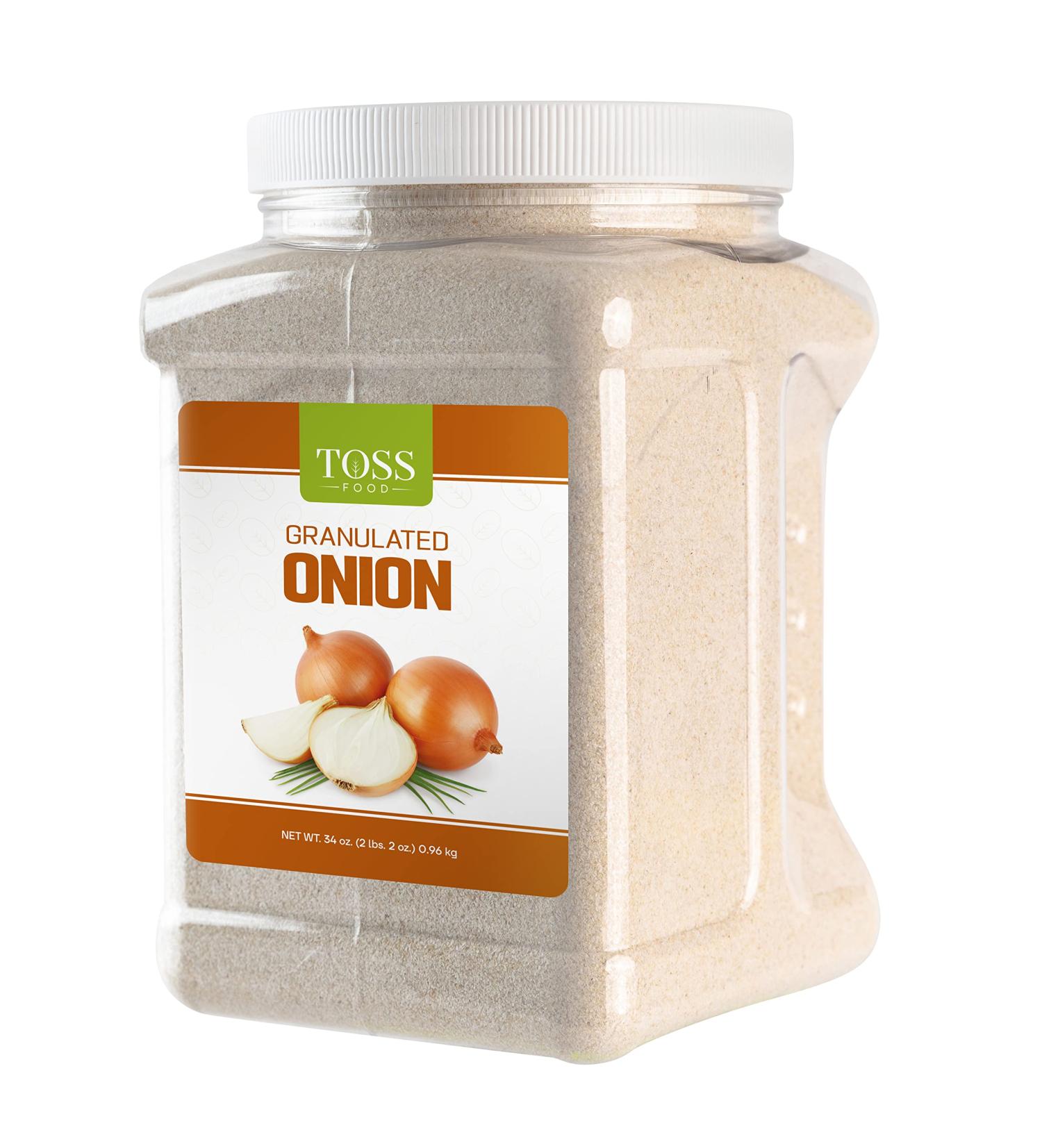 TOSS Bulk Granulated Onion 34 OZ - Convenient Storage Option - Buy Online on SooperMarket.com