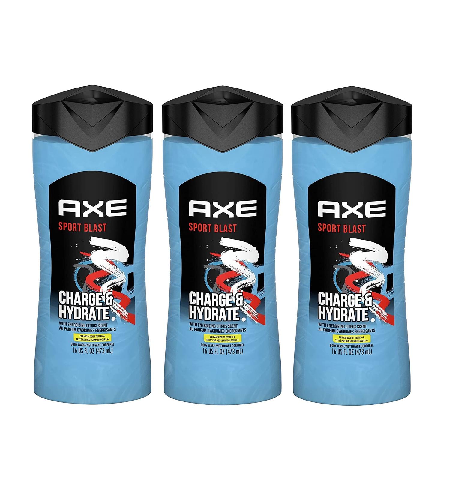 AXE 2in1 Shower Gel and Shampoo Sports Blast 16oz - 48 Count (Pack of 3) | Buy Now! - Buy Online on SooperMarket.com
