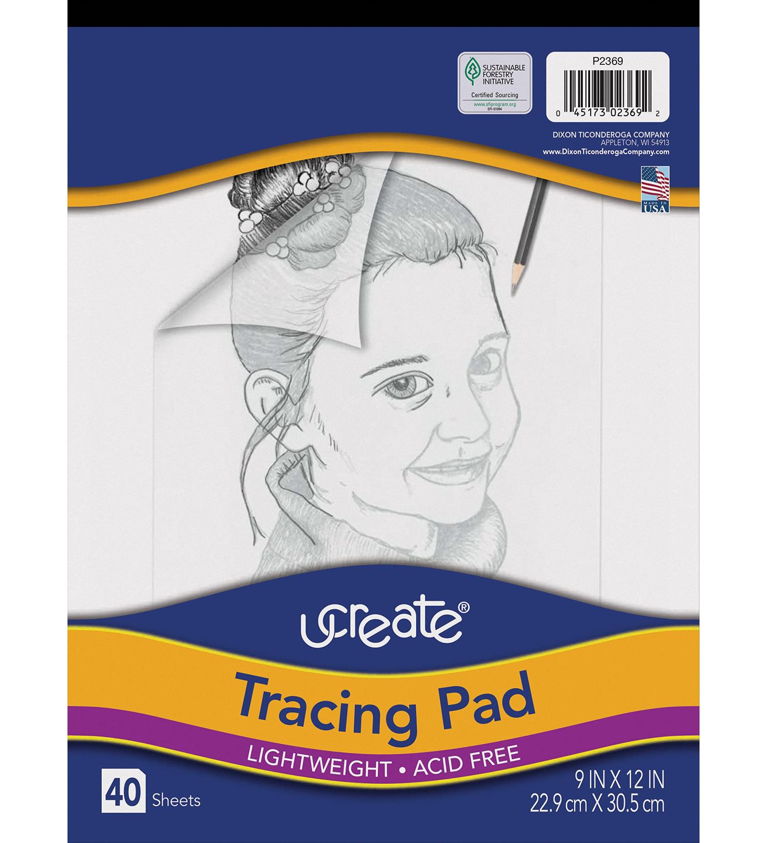 Pacon UCreate Tracing Pad White 9x12 - 40 Sheets - Buy Online on SooperMarket.com