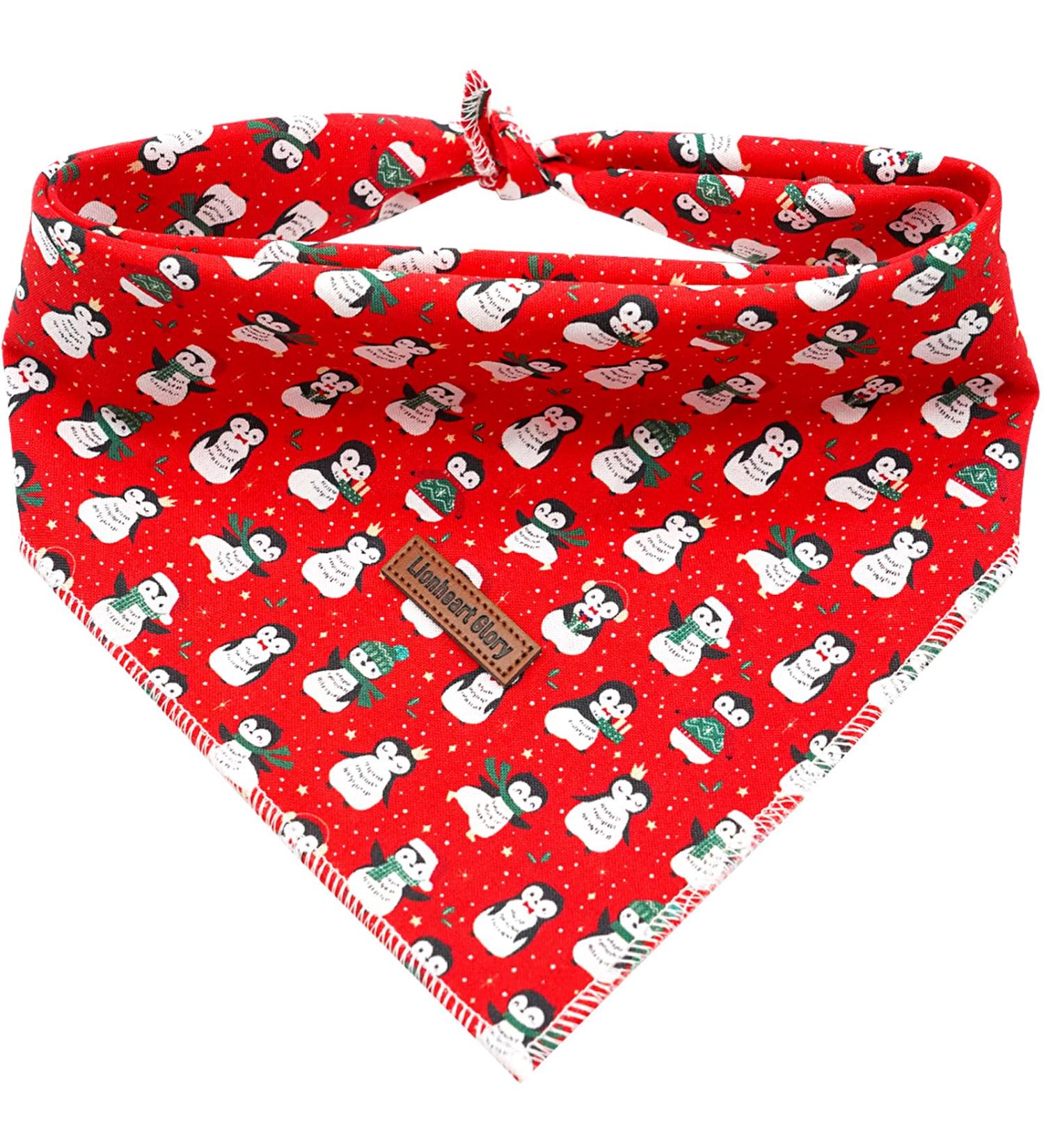 Shop Lionheart Glory Dog Haller 1 Packer Washable Soft Cotton Christmas Neckerchief - Adjustable Red Kerchief for Small Dogs | Perfect Holiday Accessory - Buy Online on SooperMarket.com