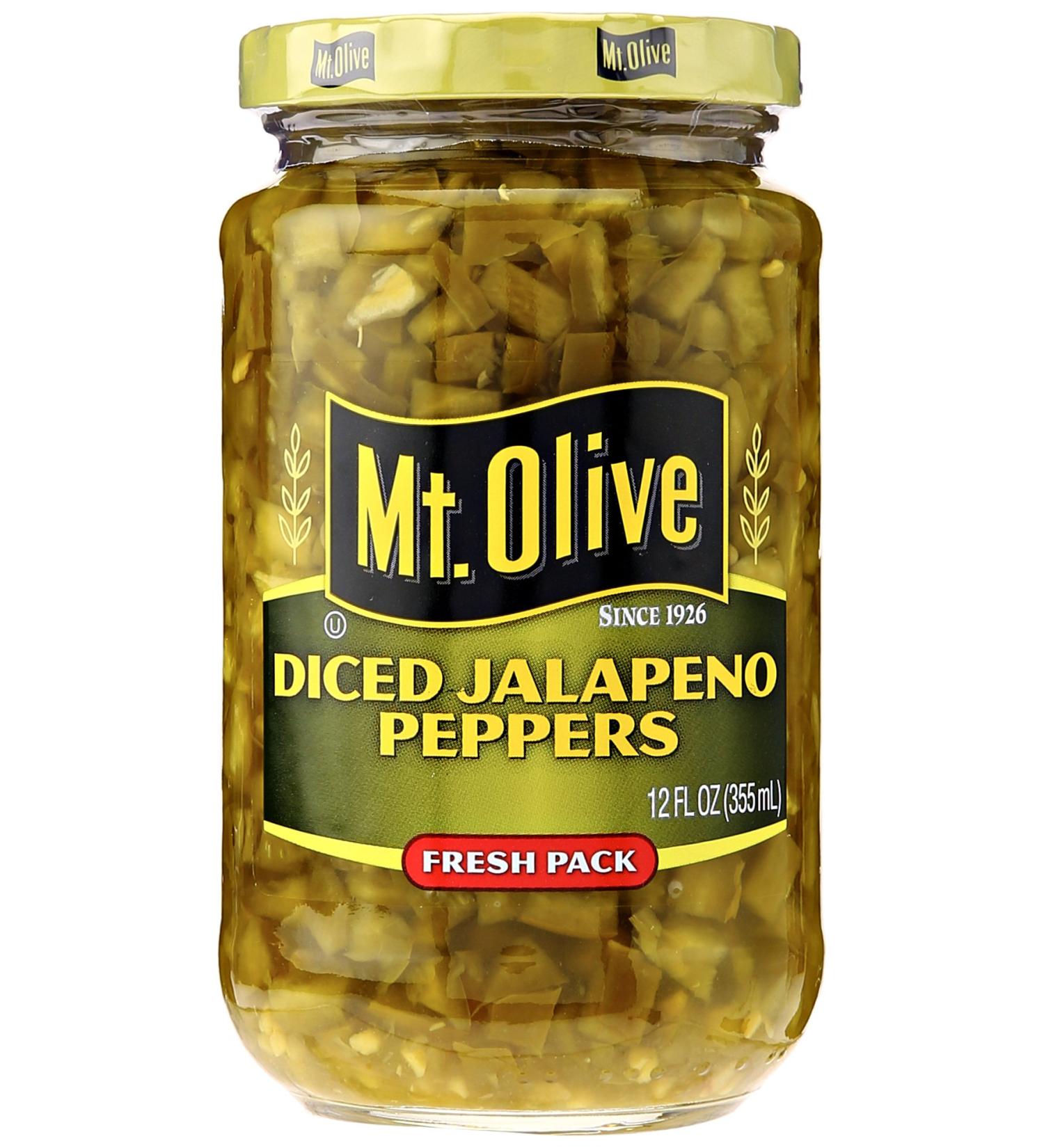 Mt Olive Pickle Co Mt Olive Diced Jalapeno Pepper 12 oz - Buy Online on SooperMarket.com