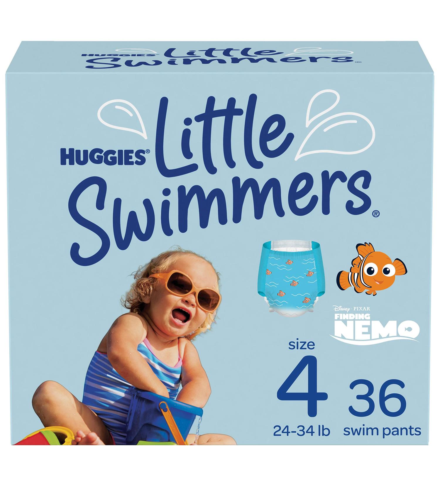 Huggies Little Swimmers Swim Diapers Size 4, Medium - 36 Ct | Disposable Swimming Diapers - Buy Online on SooperMarket.com
